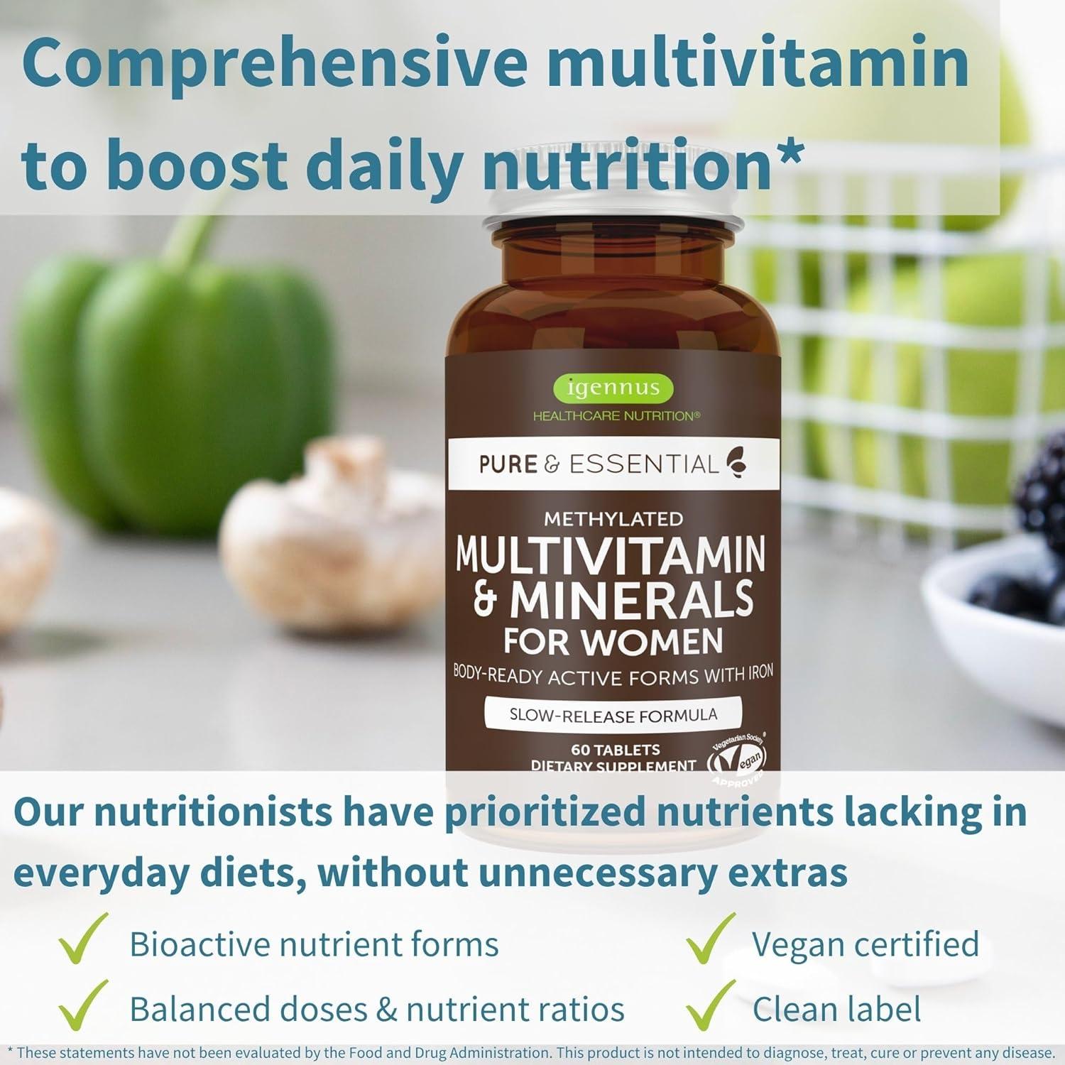 Multivitamina Metilada para Mujeres Igennus 60 Tabletas