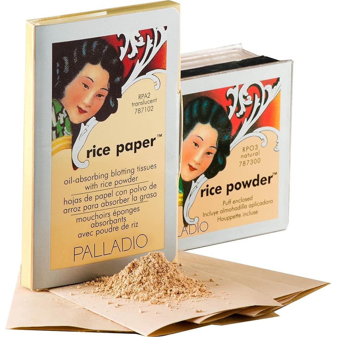 Papel de Arroz Absorbente Palladio para Piel Grasa 40 Hojas