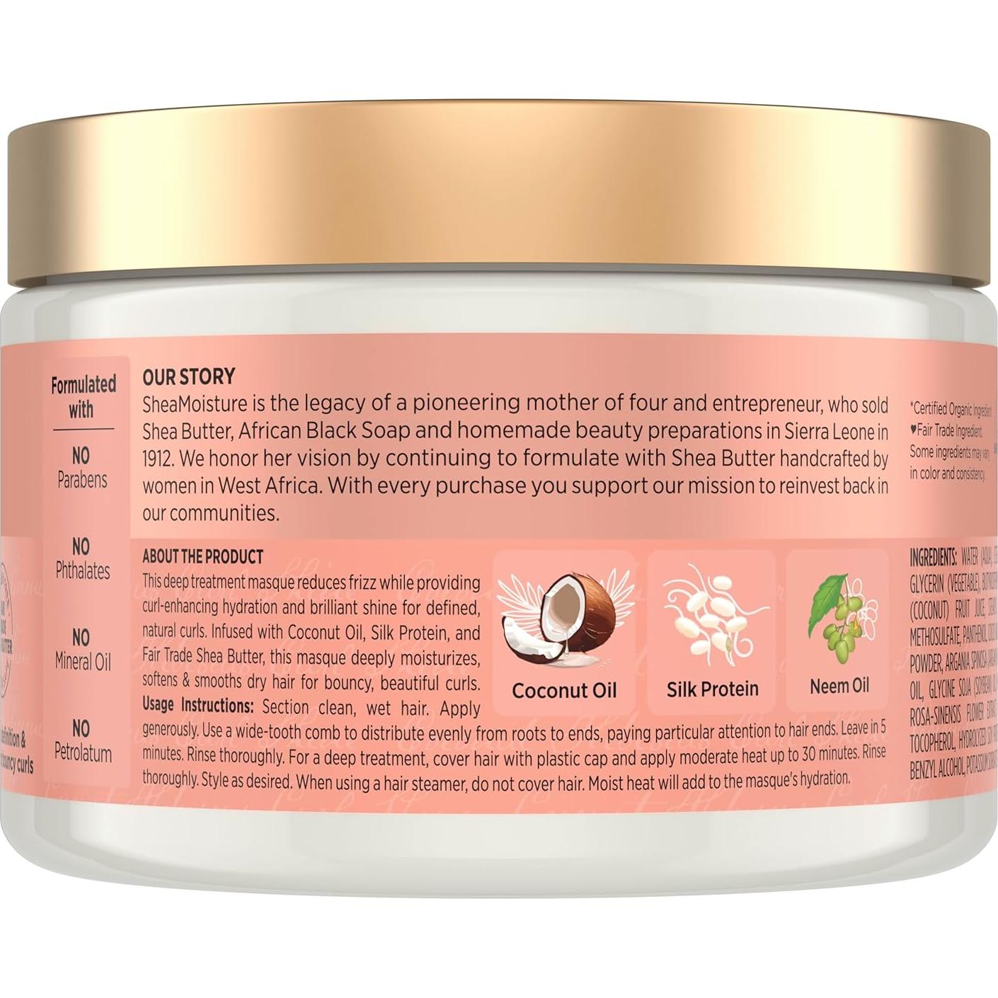 Mascarilla Hidratante SheaMoisture Coco & Hibisco 326 g