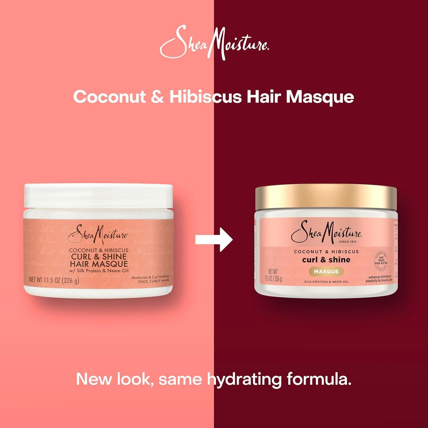 Mascarilla Hidratante SheaMoisture Coco & Hibisco 326 g