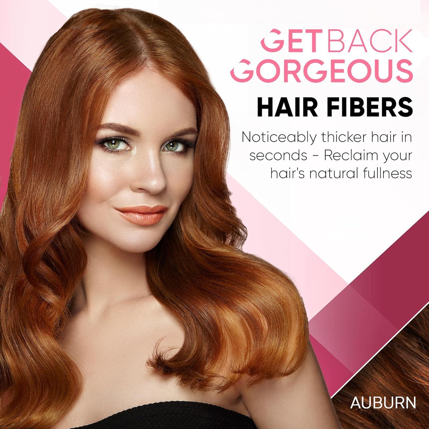 Fibra Capilar Get Back Gorgeous Castaño 25g - Volumen Instantáneo