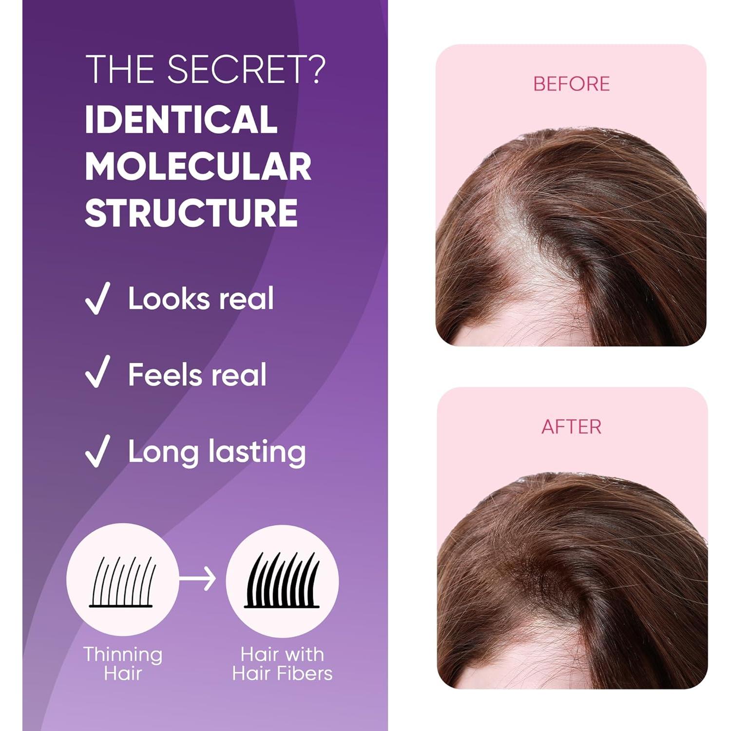 Fibra Capilar Get Back Gorgeous Castaño 25g - Volumen Instantáneo