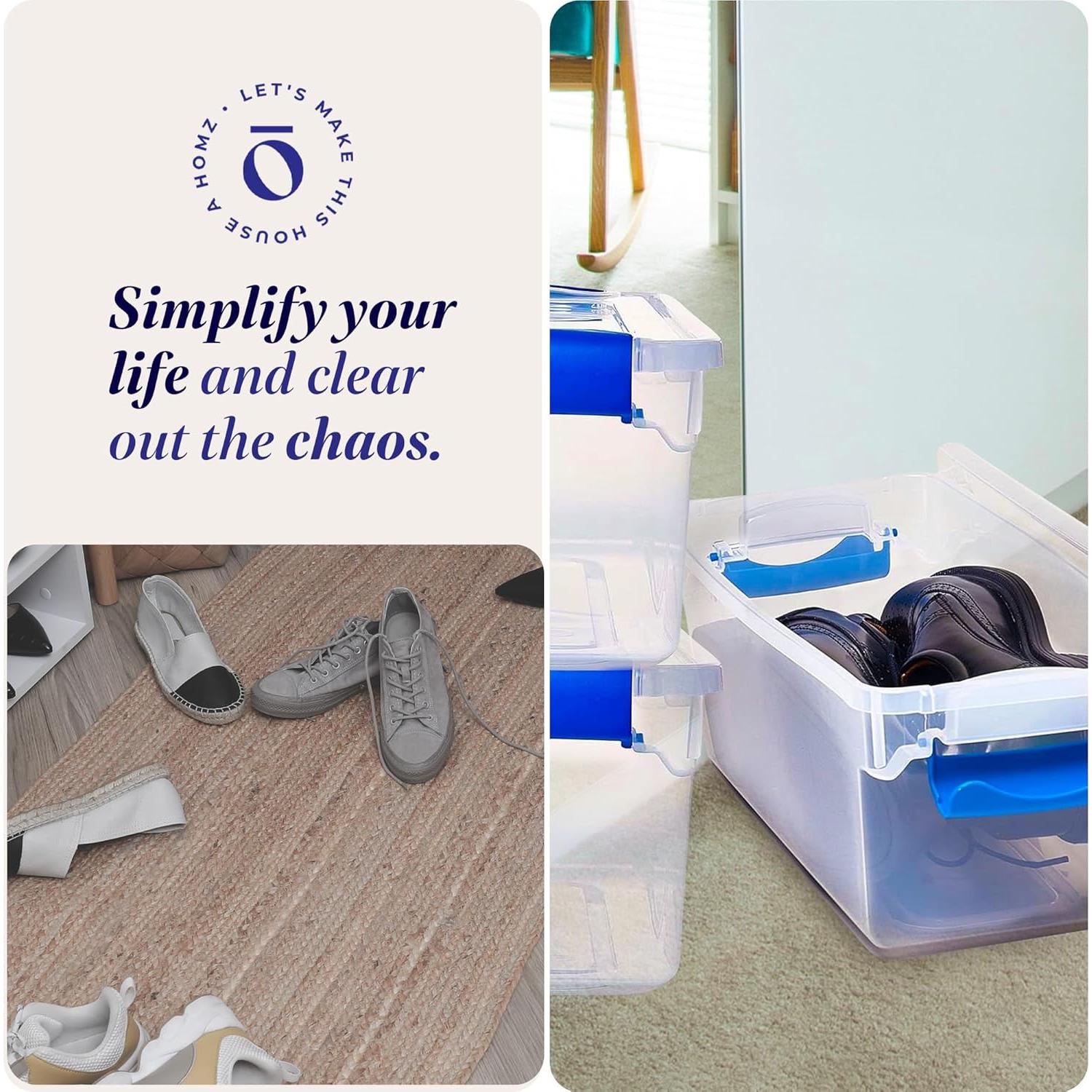 Contenedores de Almacenamiento HOMZ 5-Pack 7.1L Azul