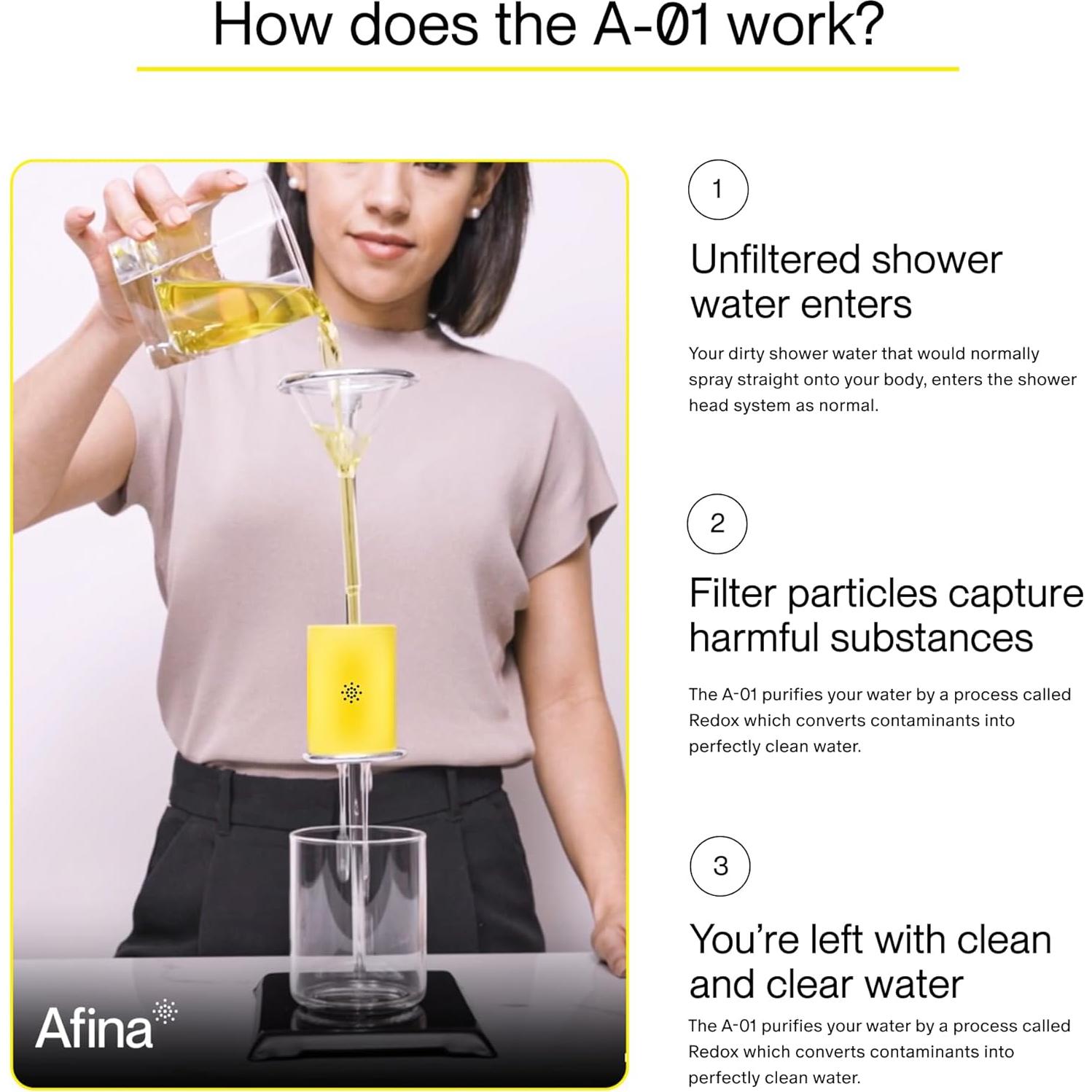 Cabezal de Ducha Filtrado Afina | Alta Presión 1.83kg