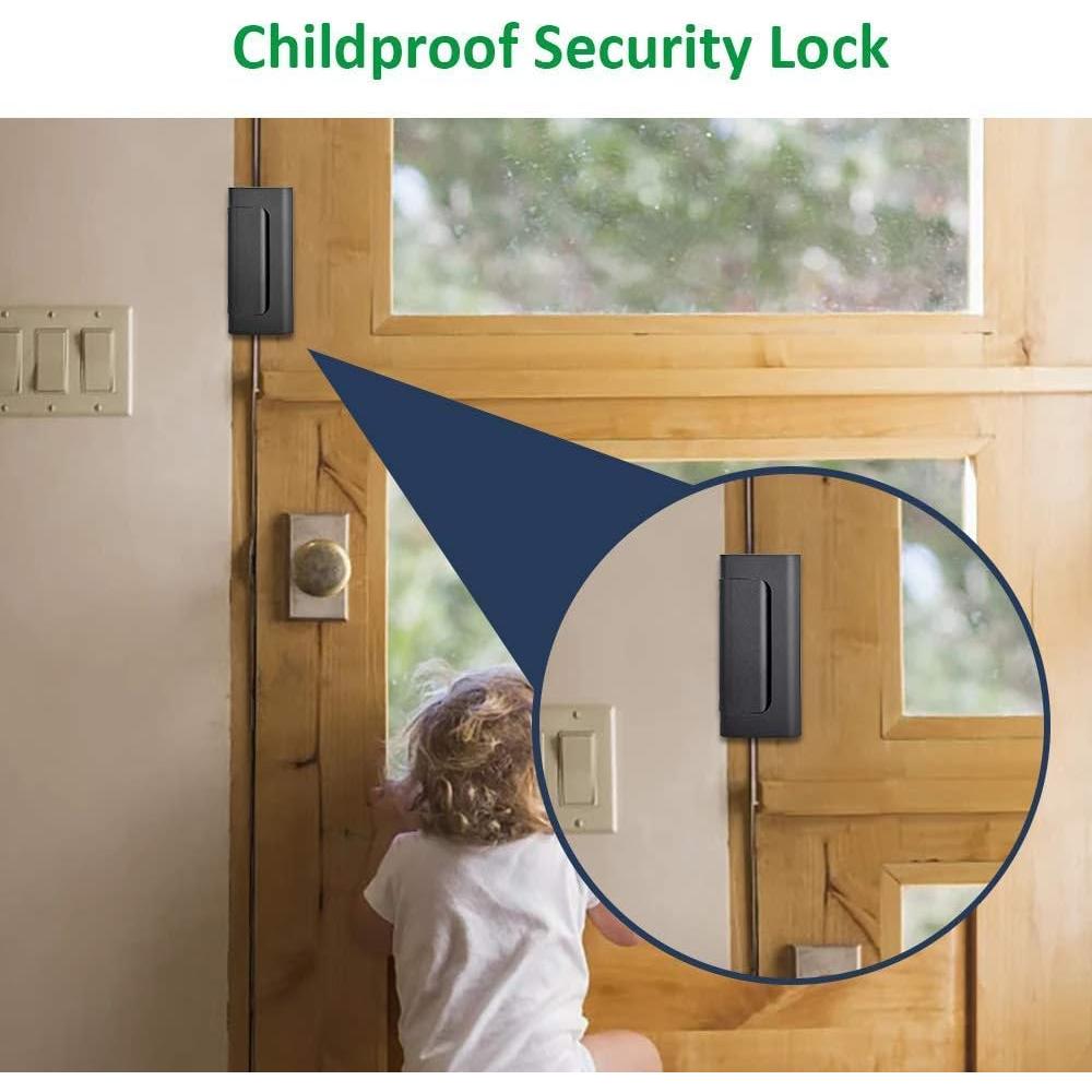 Cerradura de Refuerzo de Seguridad CRANACH para Puertas - Negra