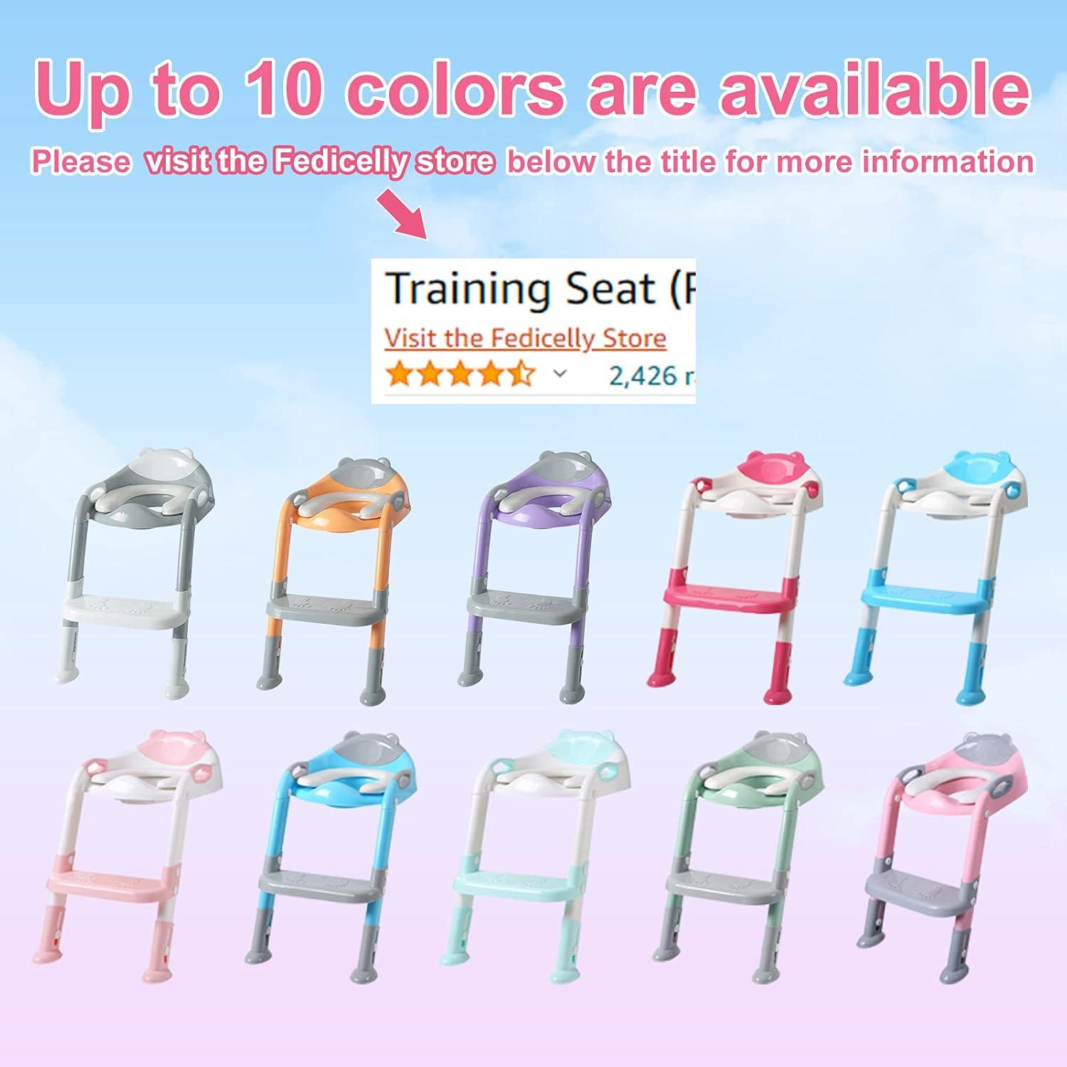 Asiento de Entrenamiento para Baño Fedicelly Gris/Blanco Ajustable