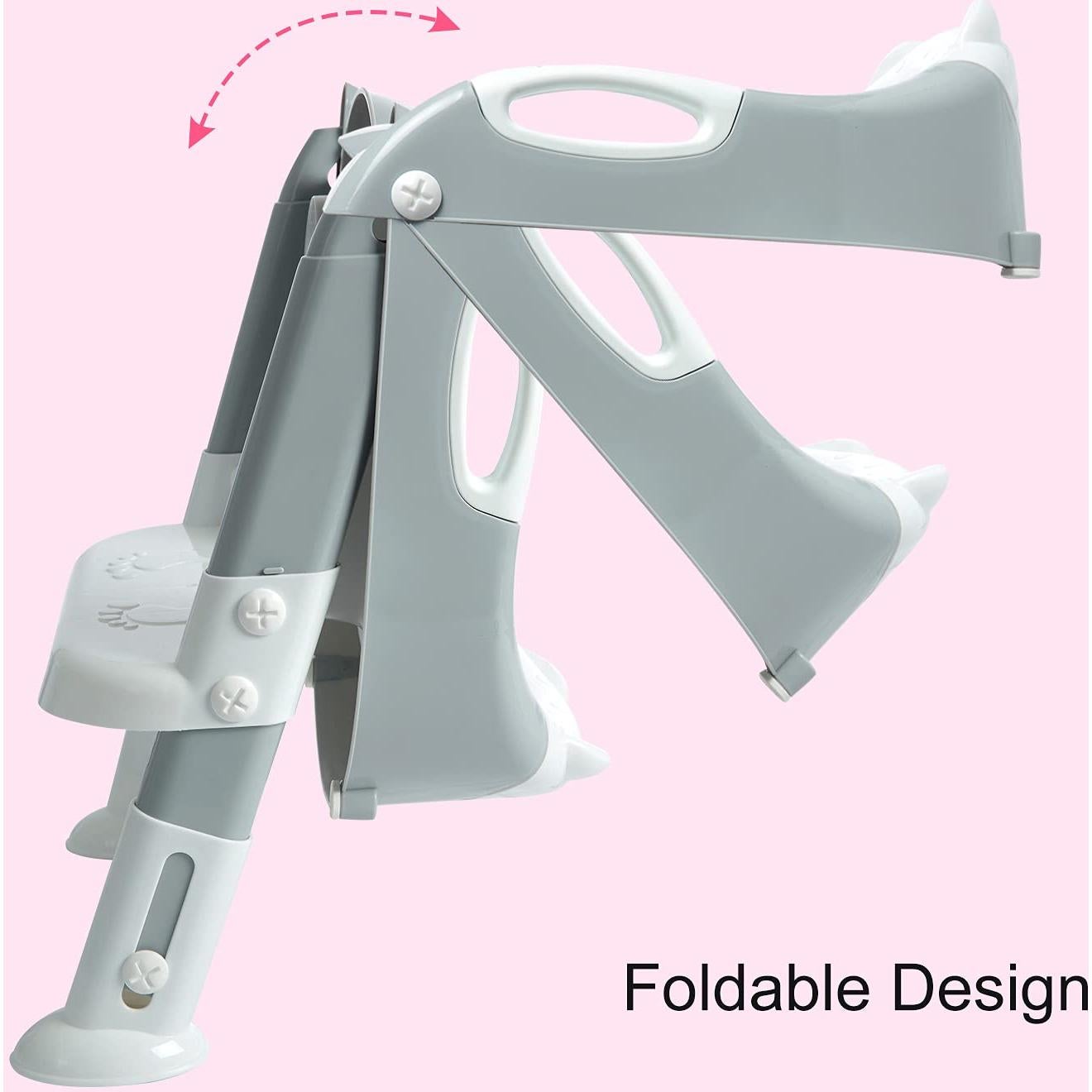 Asiento de Entrenamiento para Baño Fedicelly Gris/Blanco Ajustable