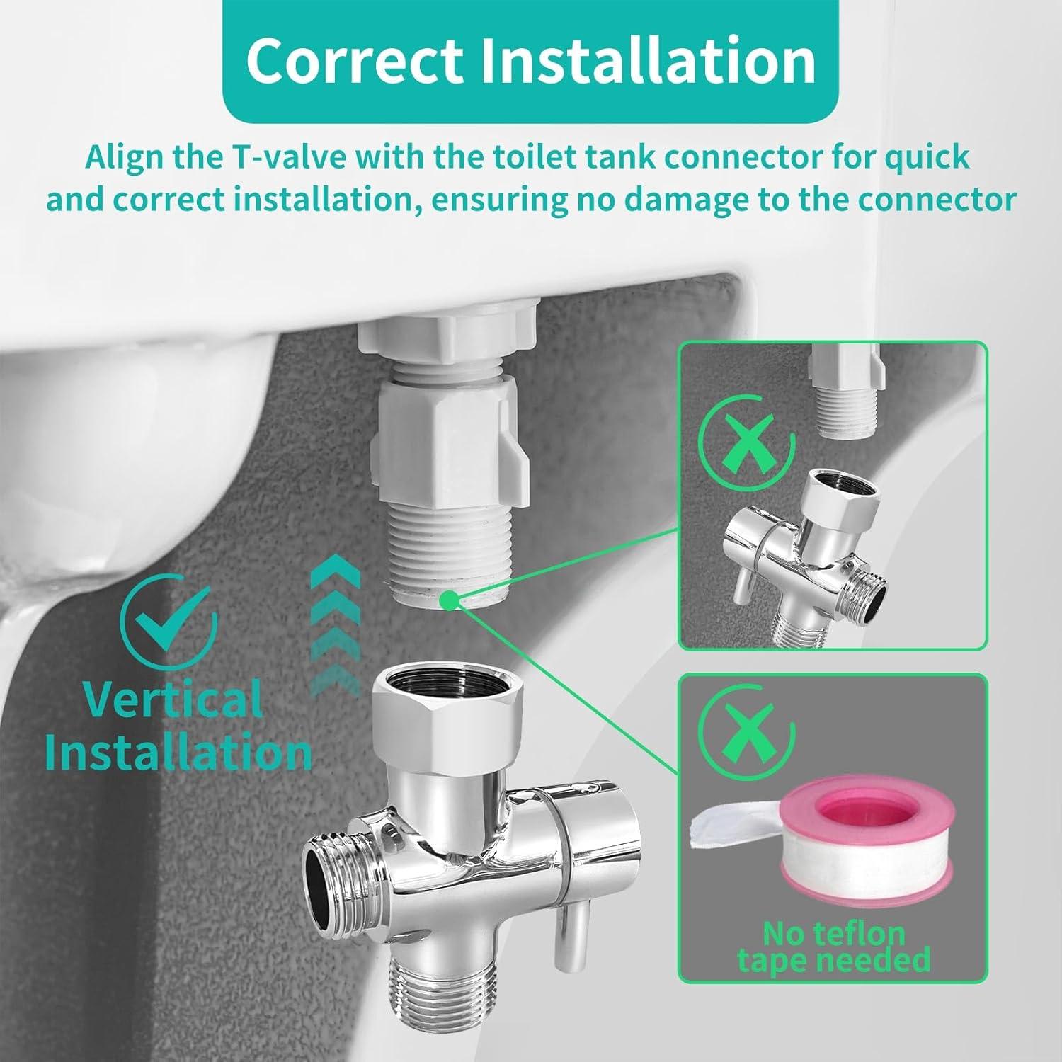 Bidet Pulverizador de Mano BARROCK con Manguera Ajustable Cromo