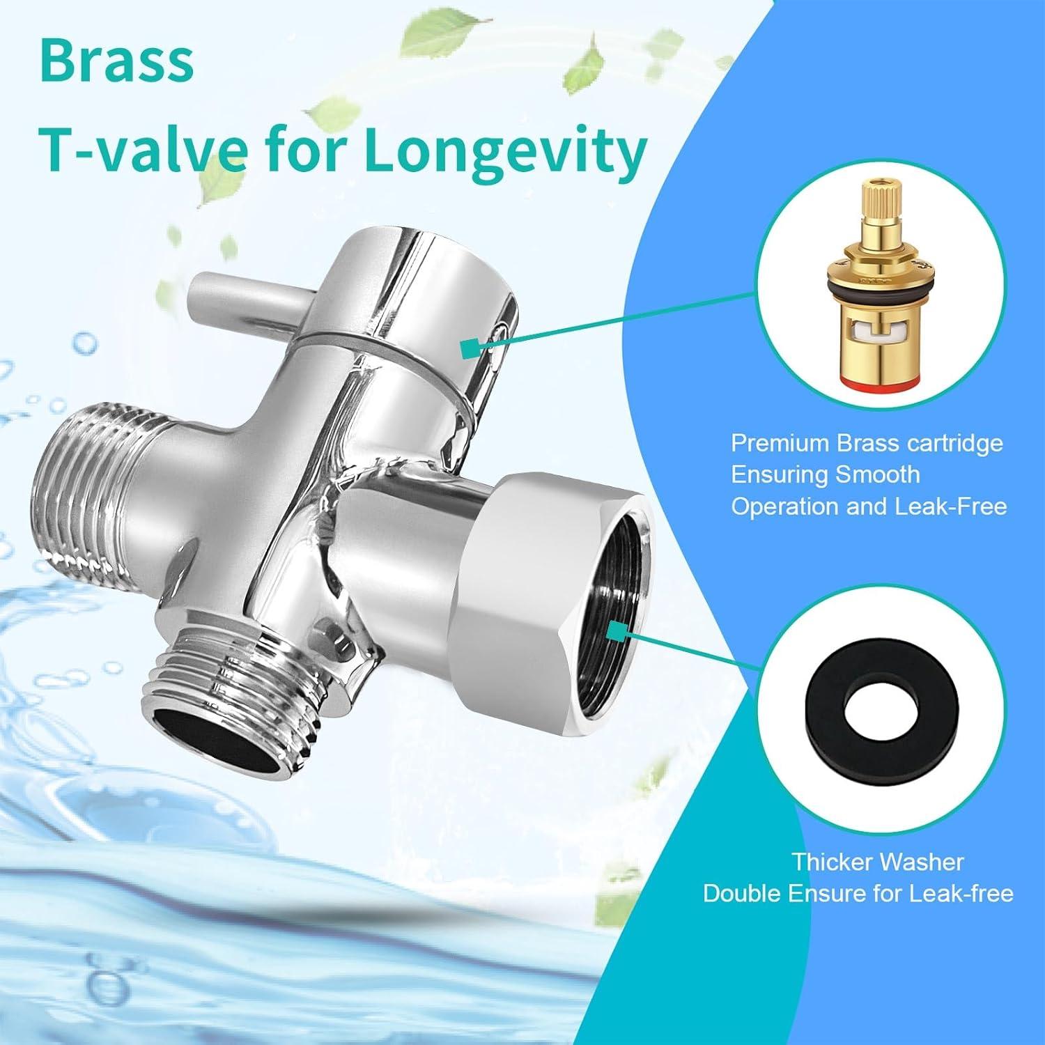 Bidet Pulverizador de Mano BARROCK con Manguera Ajustable Cromo