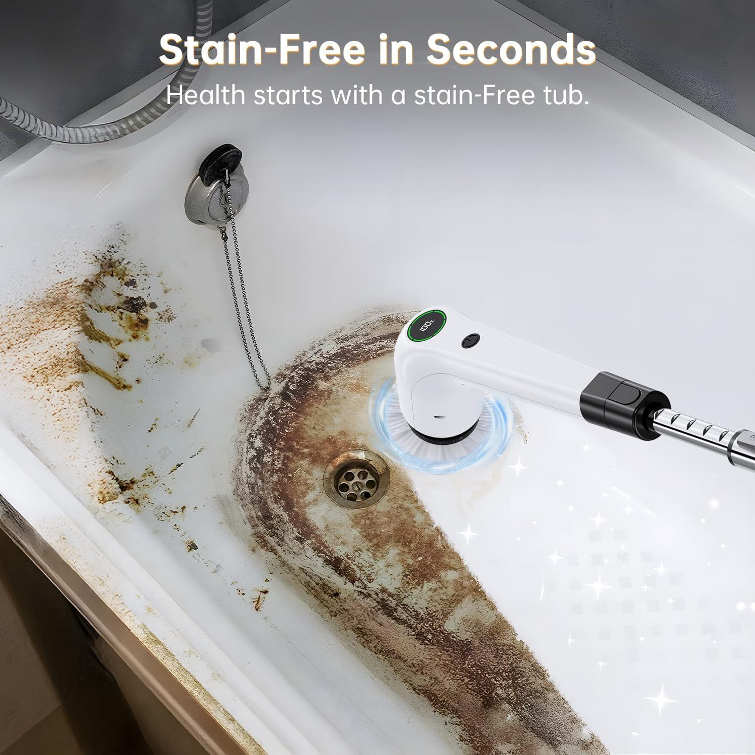 Limpiador Eléctrico PUFTEM HC-CA04 Inalámbrico 8 Cepillos