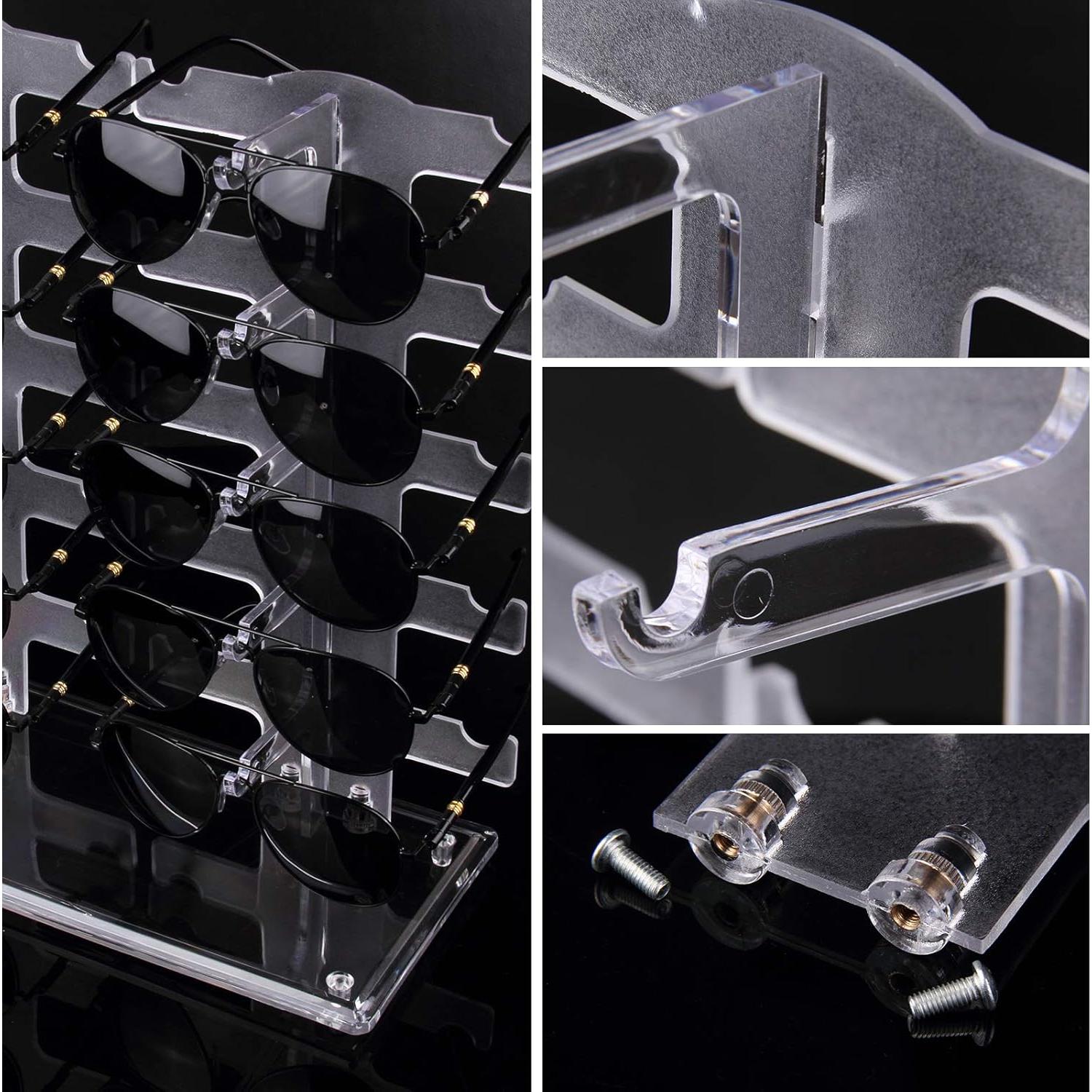 Soporte para Gafas Lamoutor 2 Filas Transparente 10 Pares