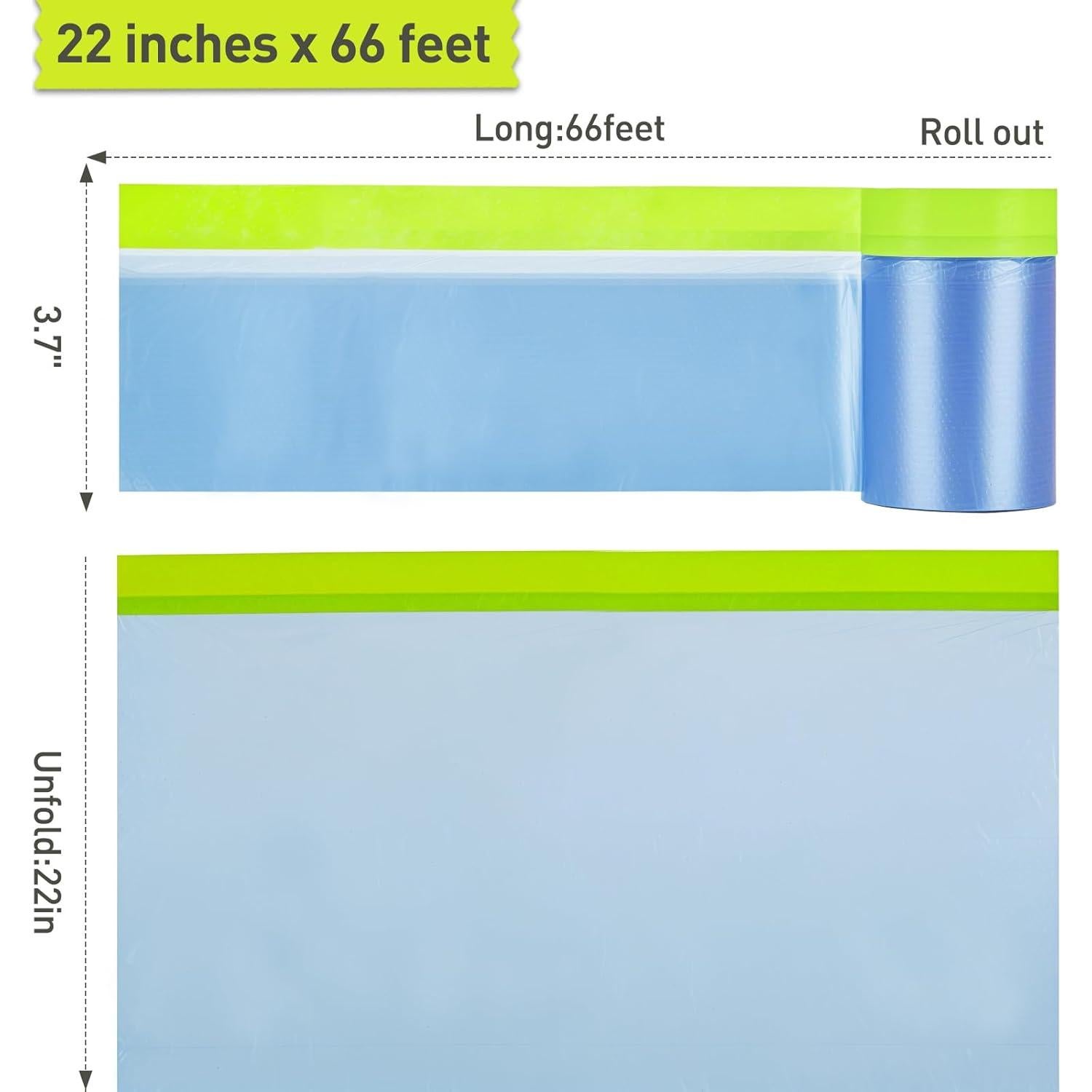 Película de Enmascarar Pre-Cinta Tangibay 55.88 cm x 20.12 m