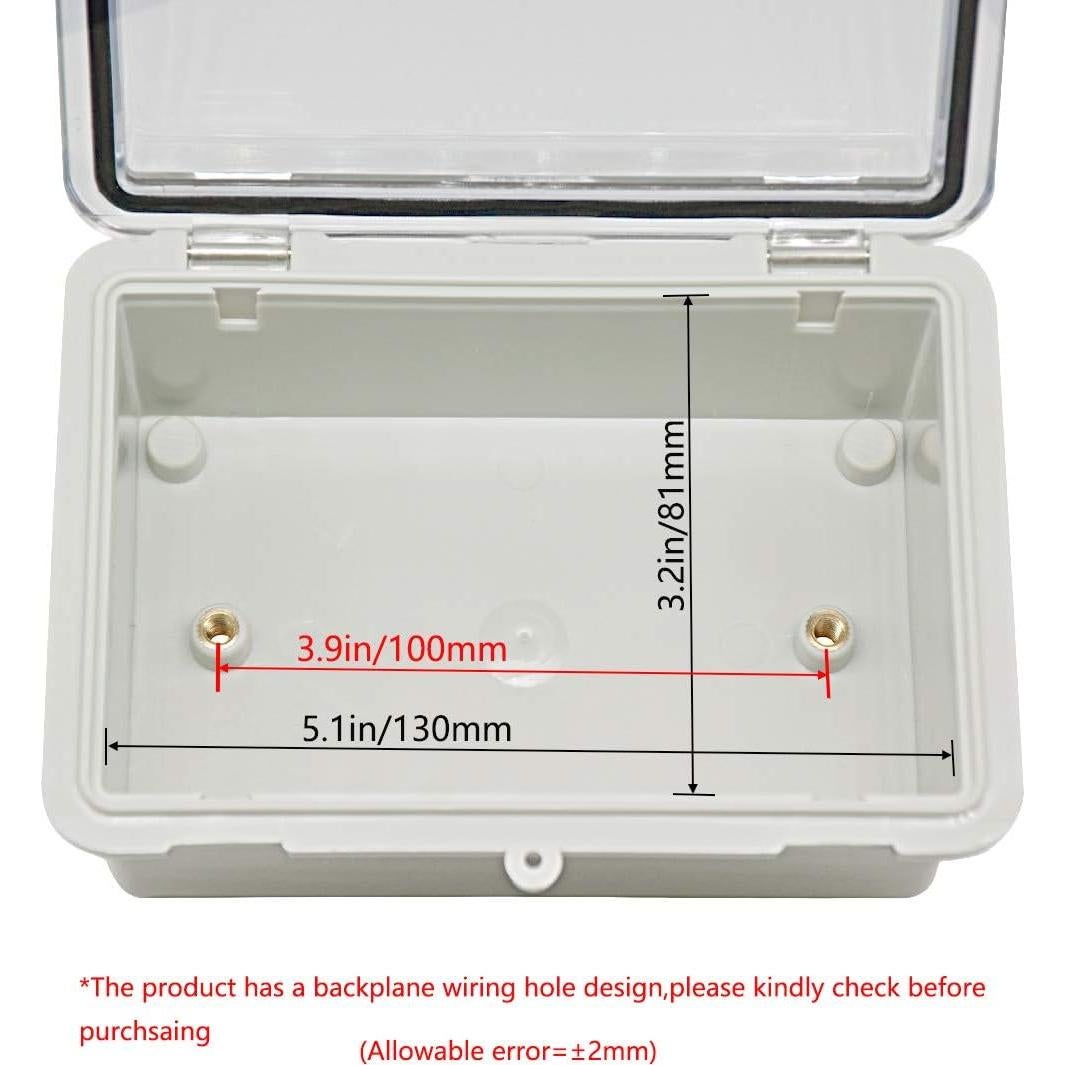 Caja de Conexiones Zulkit IP65 Plástico ABS 150x100x70mm