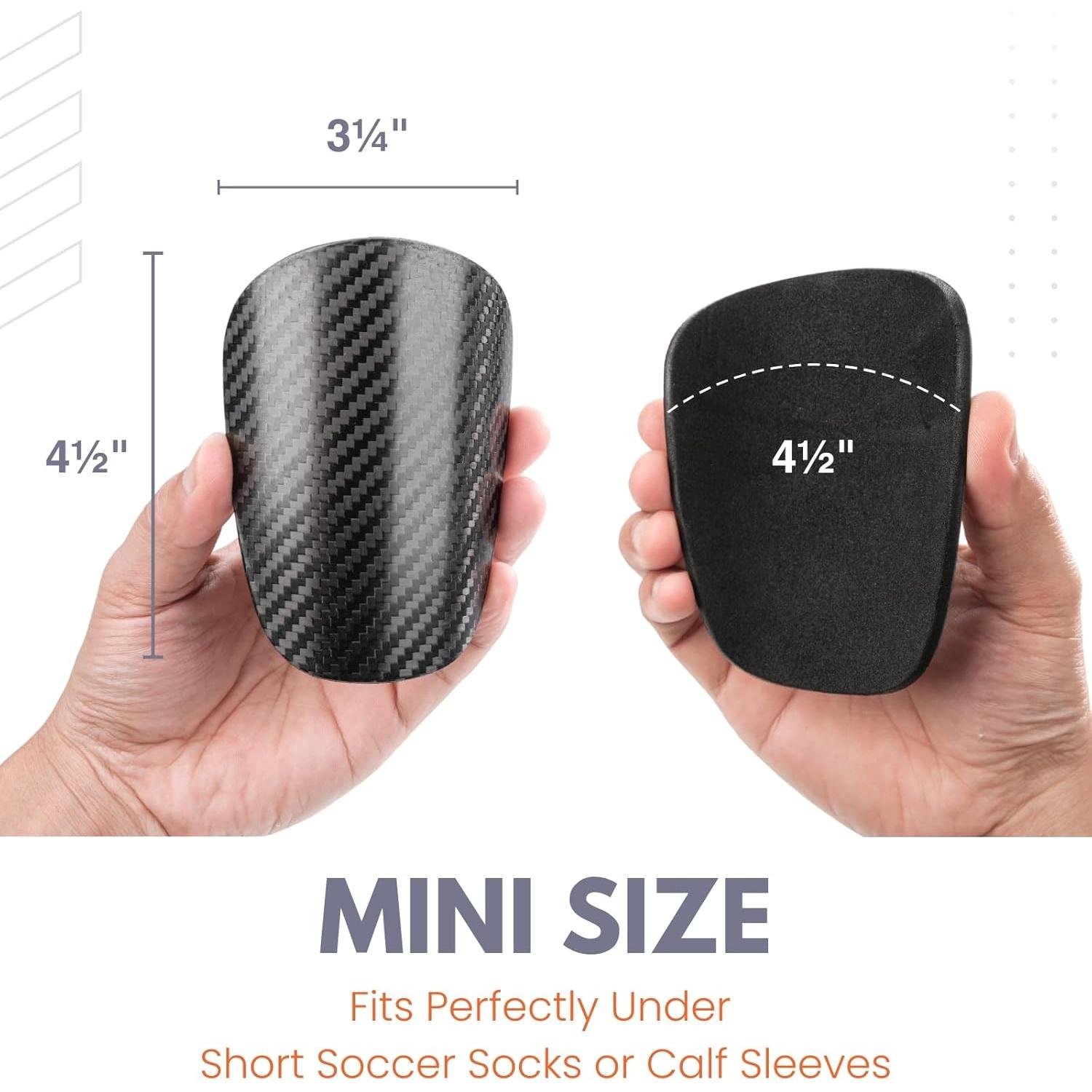 Espinilleras de Fútbol LIGVIV G01 Fibra de Carbono Mini