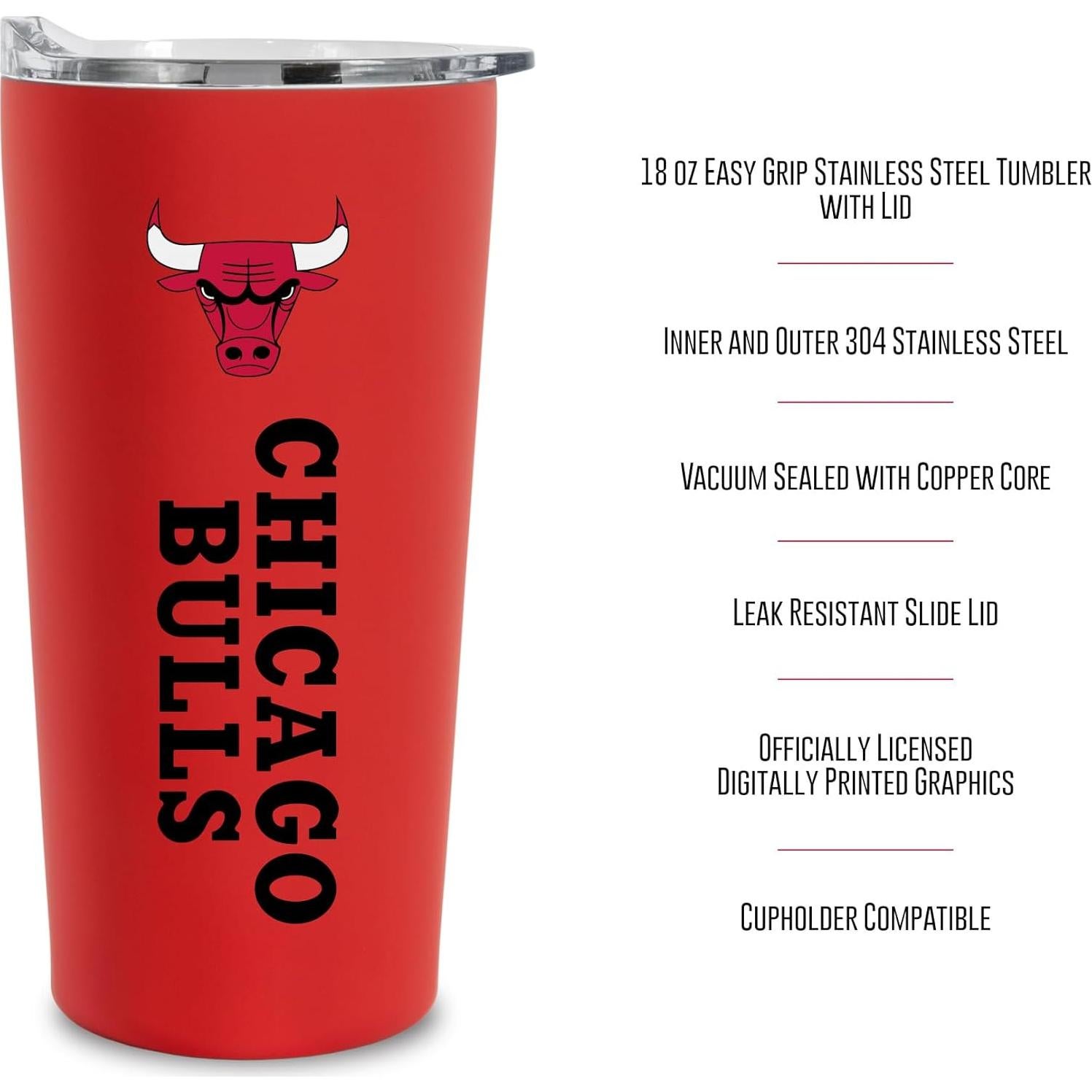 Vaso de Metal Rico Industries 532ml Chicago Bulls