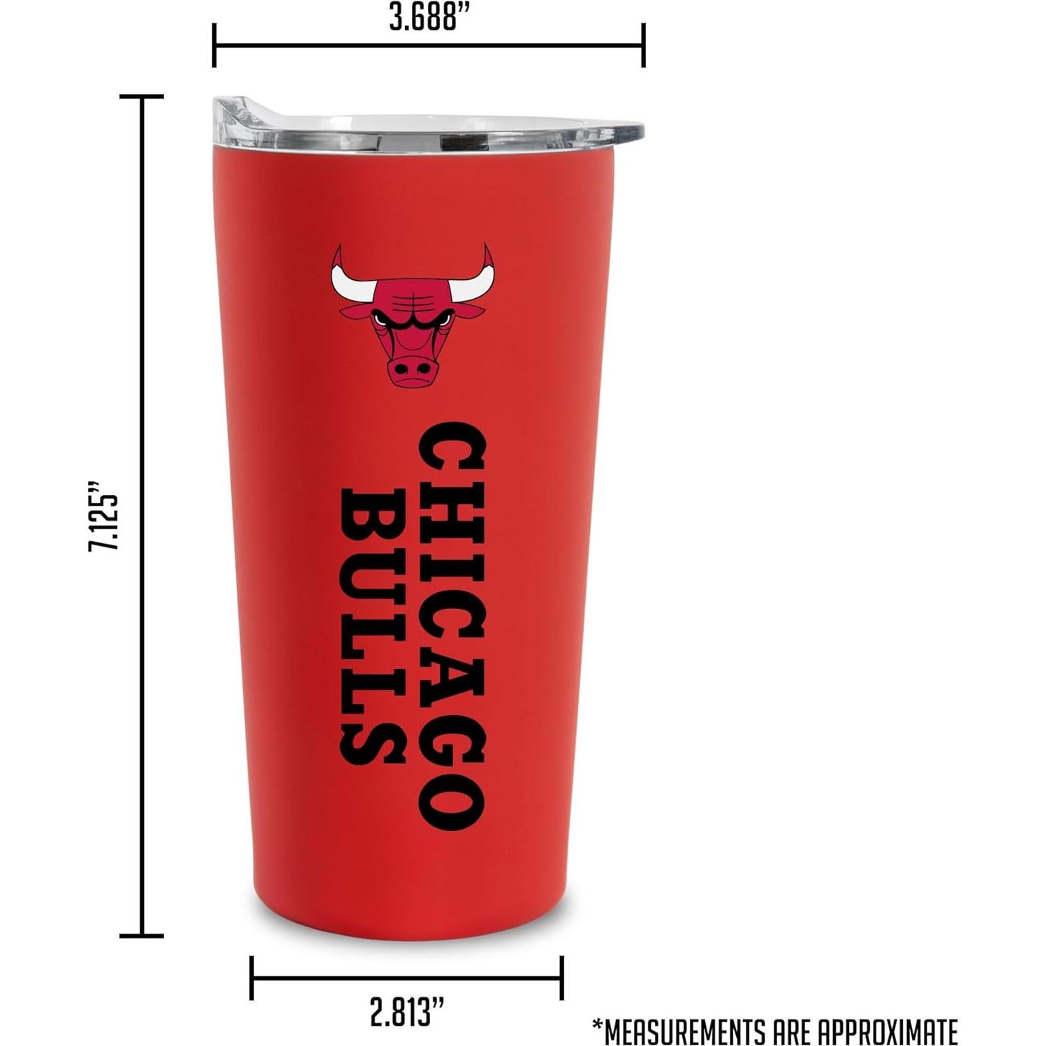 Vaso de Metal Rico Industries 532ml Chicago Bulls