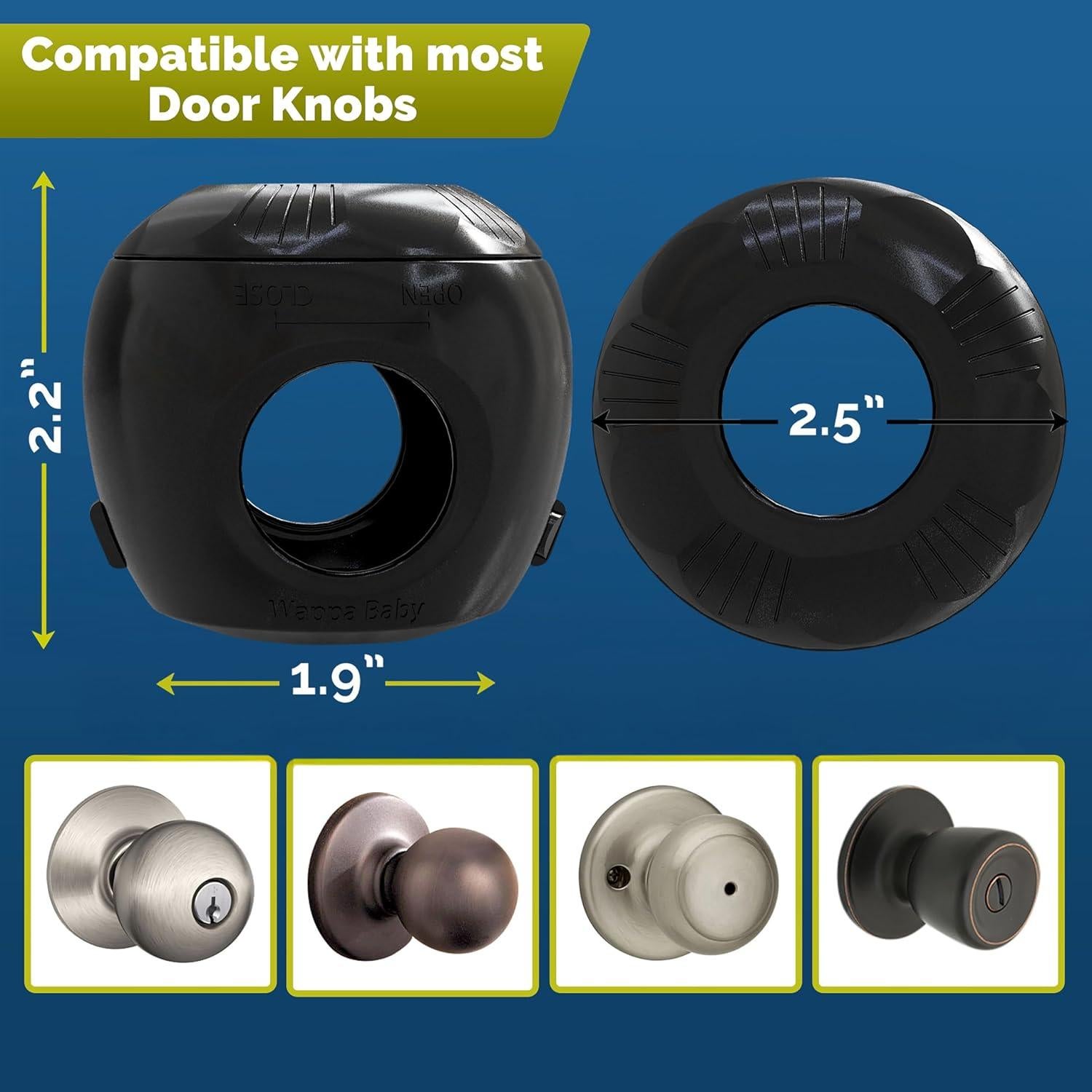 Cubiertas de Perilla de Puerta de Seguridad Wappa Baby - 4 Piezas