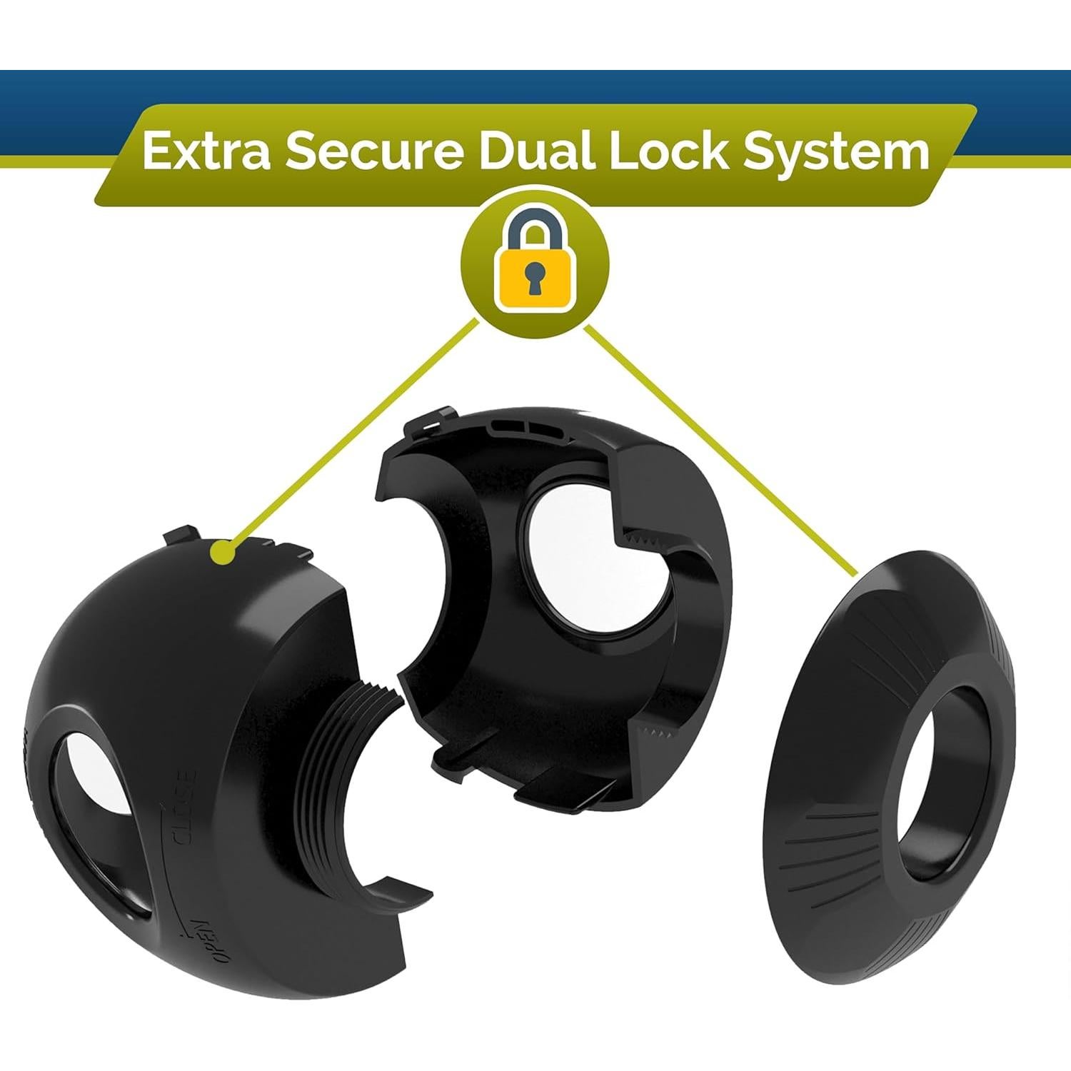 Cubiertas de Perilla de Puerta de Seguridad Wappa Baby - 4 Piezas