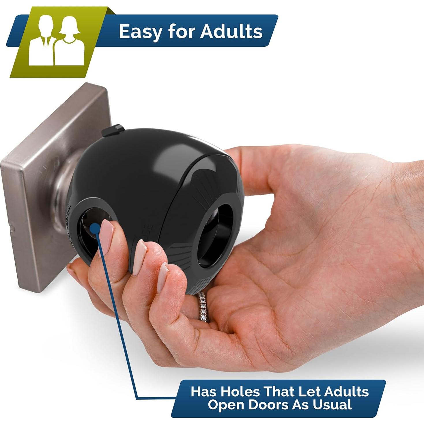 Cubiertas de Perilla de Puerta de Seguridad Wappa Baby - 4 Piezas