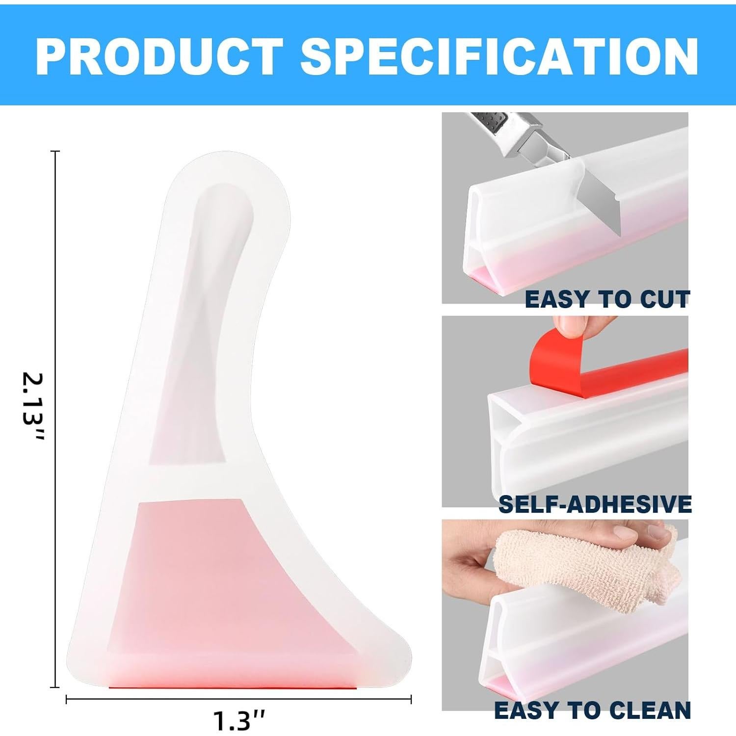 Umbral de Ducha Colapsable Duzzy 99 cm Transparente