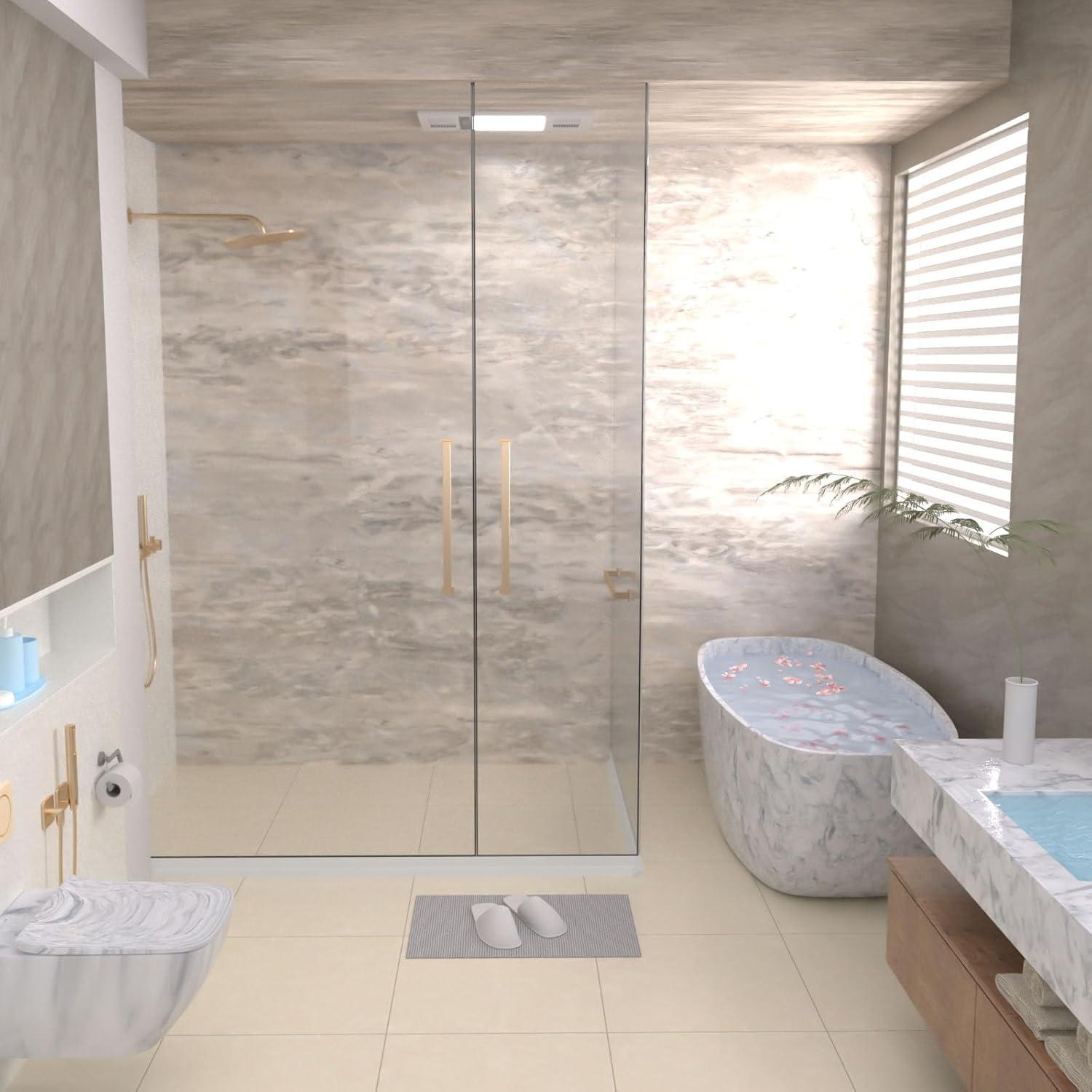 Umbral de Ducha Colapsable Duzzy 99 cm Transparente