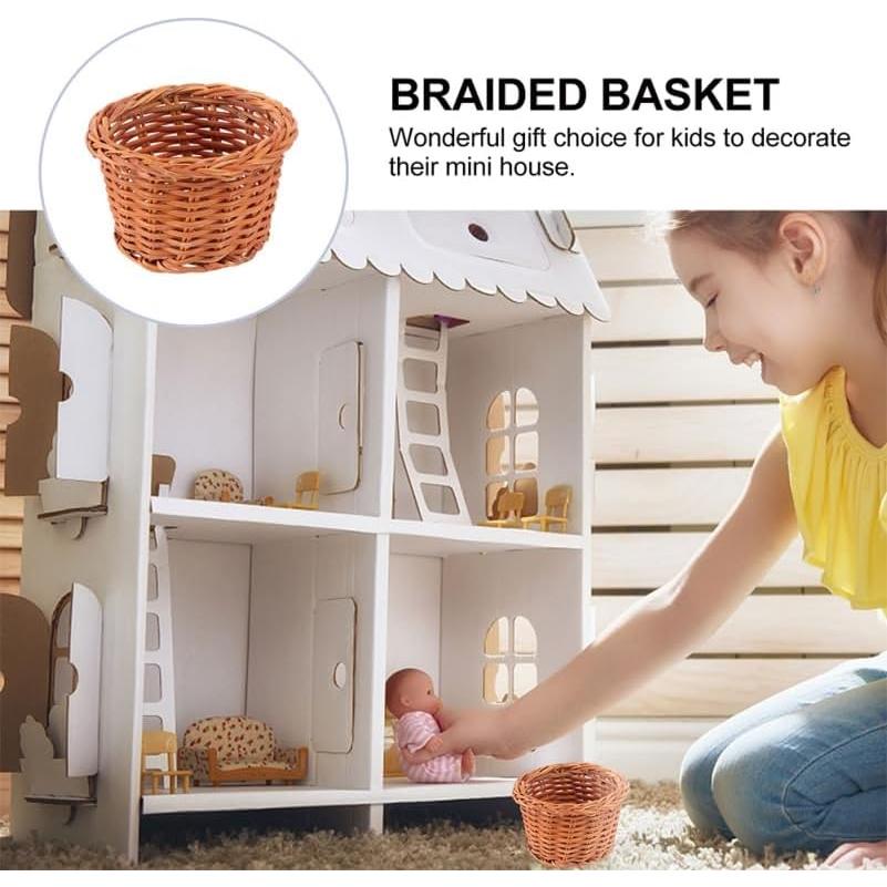 5 Mini Cestas Tejidas EXCEART para Decoración y Dulces