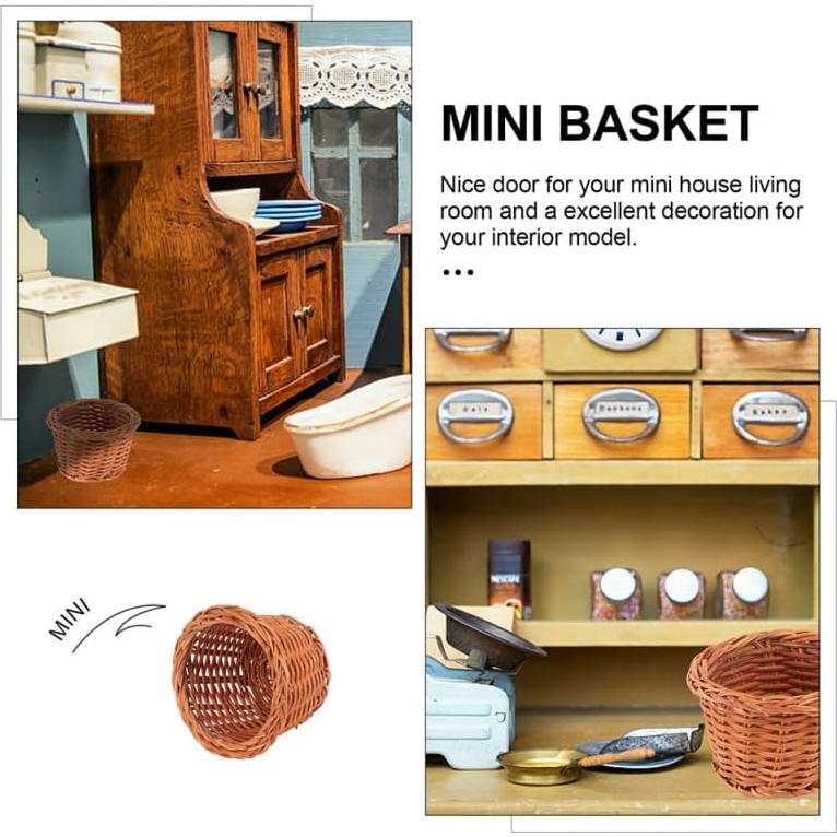 5 Mini Cestas Tejidas EXCEART para Decoración y Dulces