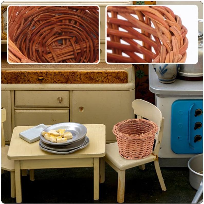 5 Mini Cestas Tejidas EXCEART para Decoración y Dulces