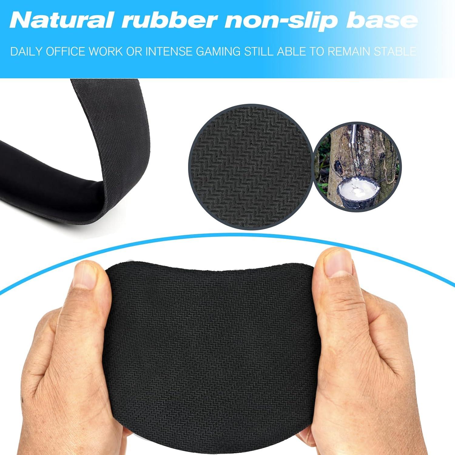 Juego de Reposamuñecas Ergonómico Pure Choice Negro