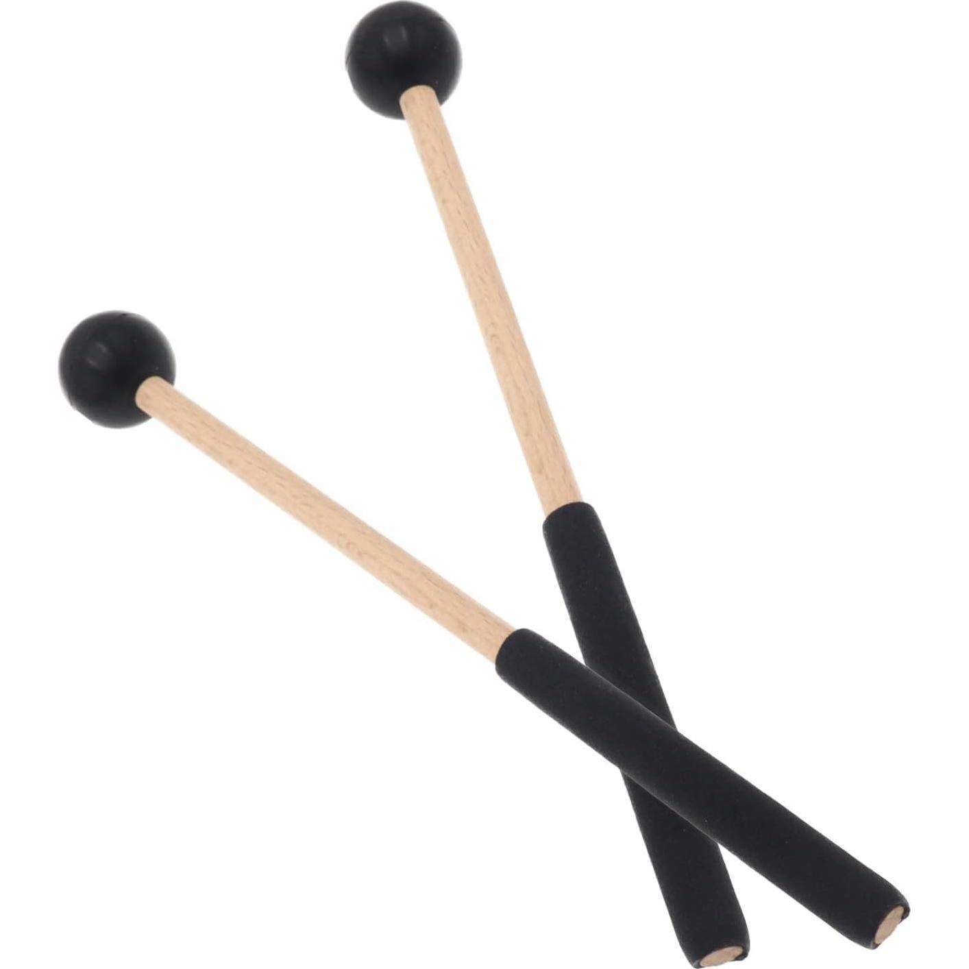 Mallets de Percusión de Goma y Madera - 2 Pares para Xilófono