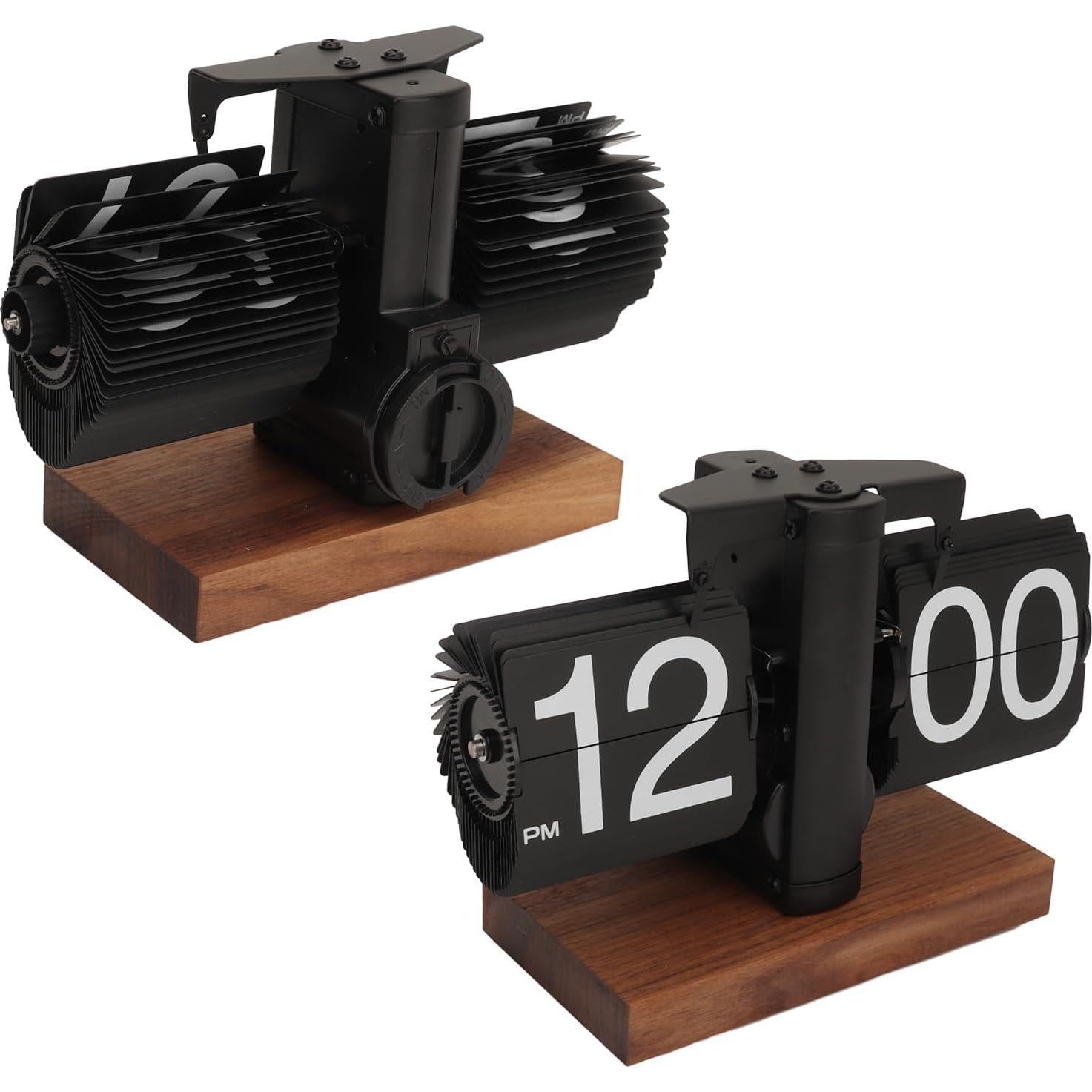 Reloj de Mesa Dpofirs Retro Digital Mecánico 14x20.5cm Negro