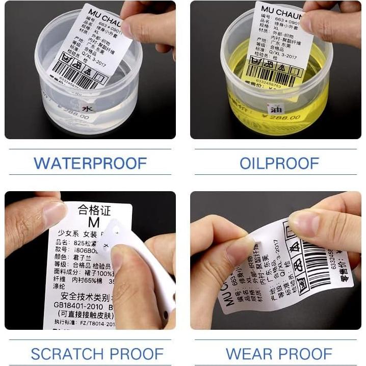 Cinta de Etiquetas Autoadhesivas Haihaixiong 2Rolls 10x50mm