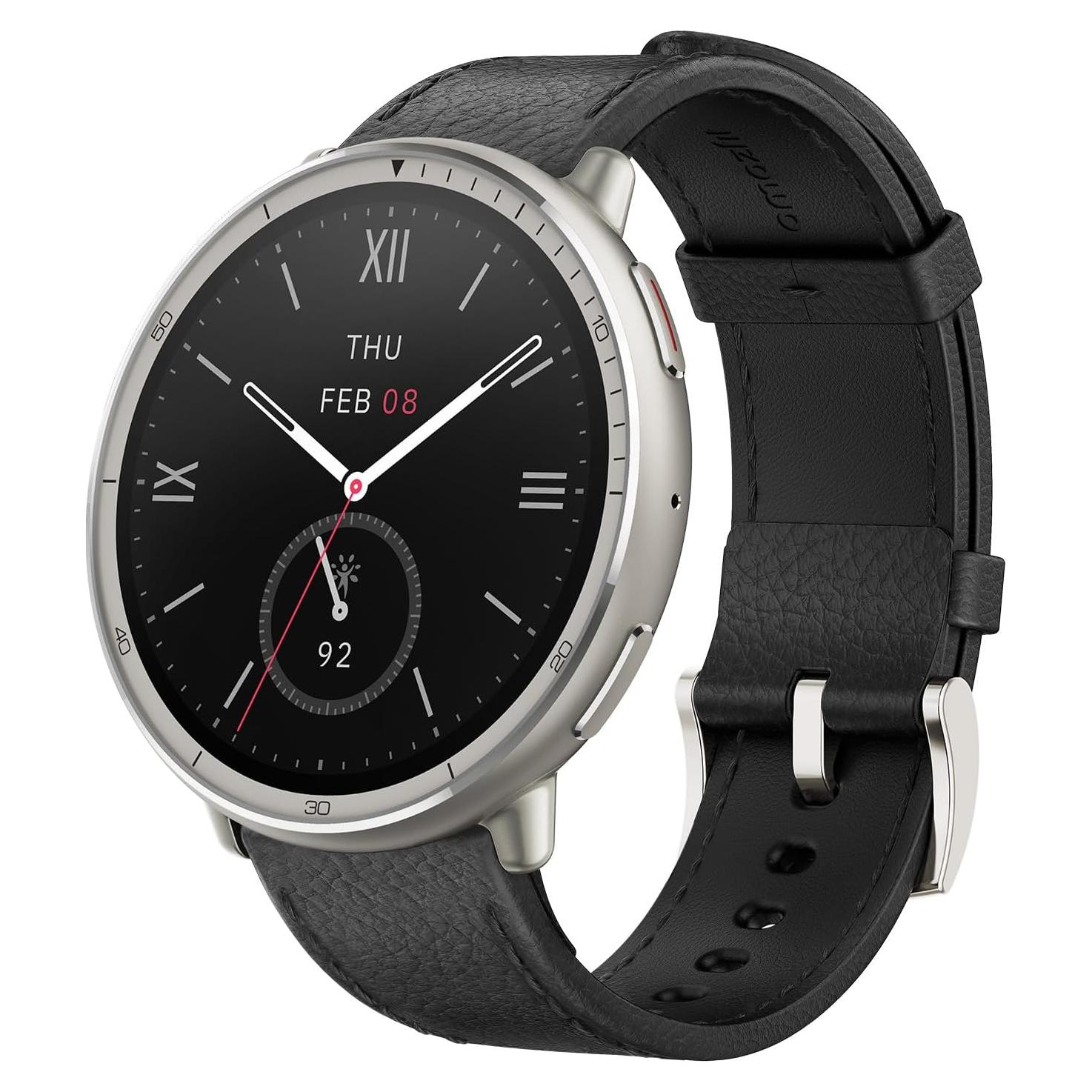 Reloj Inteligente Amazfit Active 2 44mm Cuero Negro GPS 10 Días