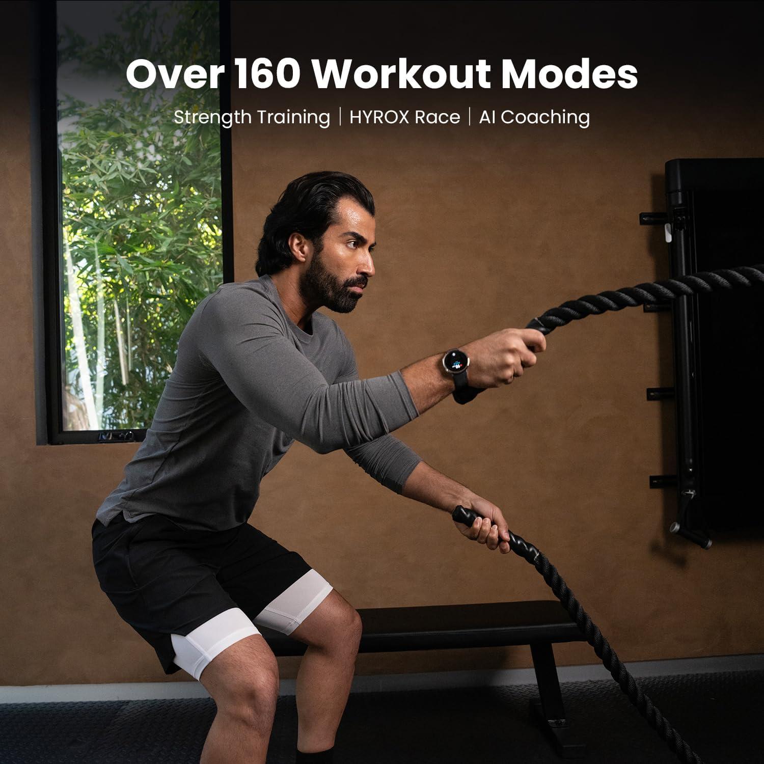 Reloj Inteligente Amazfit Active 2 44mm Cuero Negro GPS 10 Días