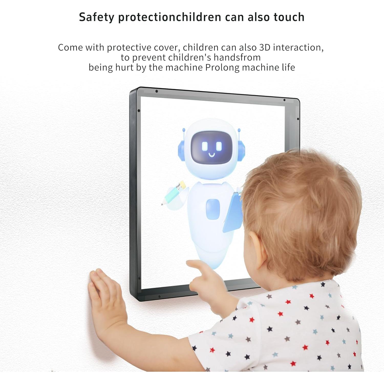 Ventilador Holográfico 3D GIWOX 45 cm WiFi 800P Alta Resolución