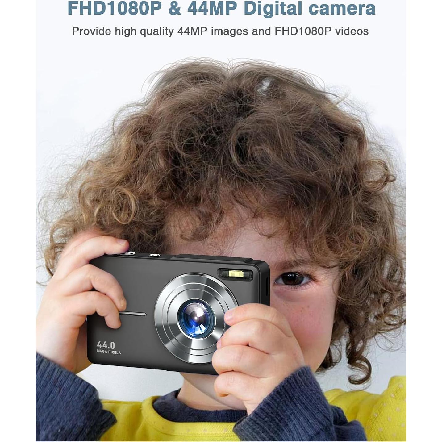 Cámara Digital Lecran 44MP FHD 1080P Compacta para Niños
