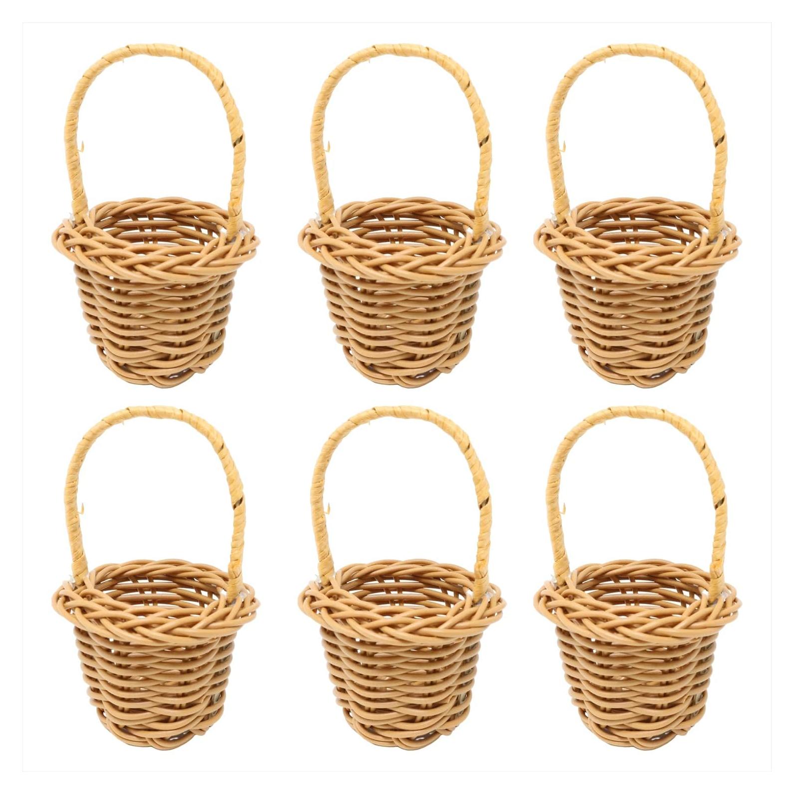 Cestas Tejidas Mini Honbay 6PCS para Decoración y Regalos