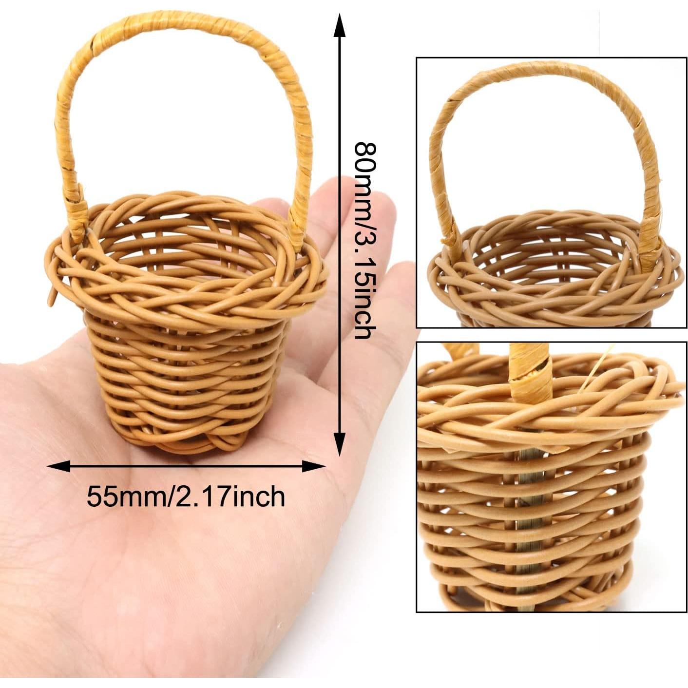 Cestas Tejidas Mini Honbay 6PCS para Decoración y Regalos