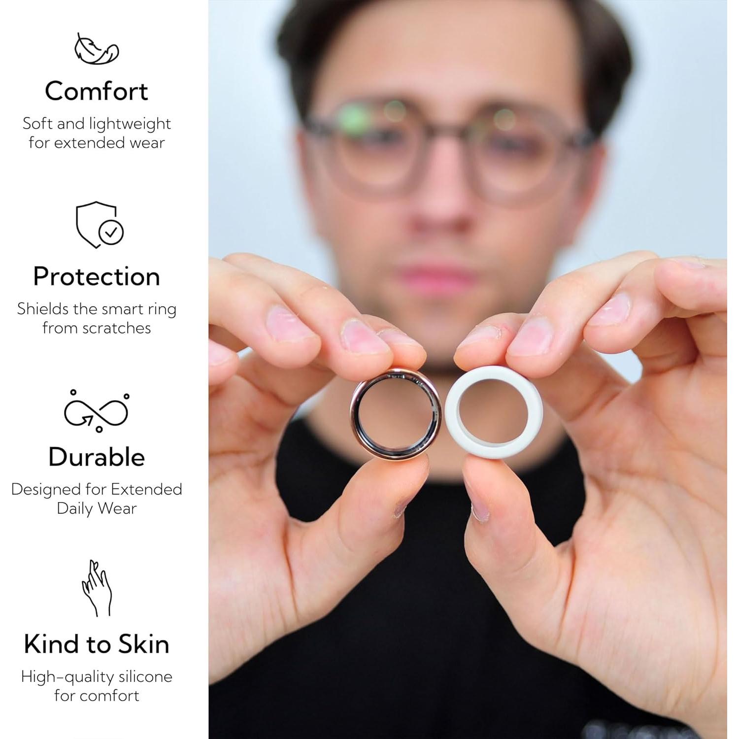 Protector de Anillo Inteligente Rinfit - Silicona Ajustable 7-8mm