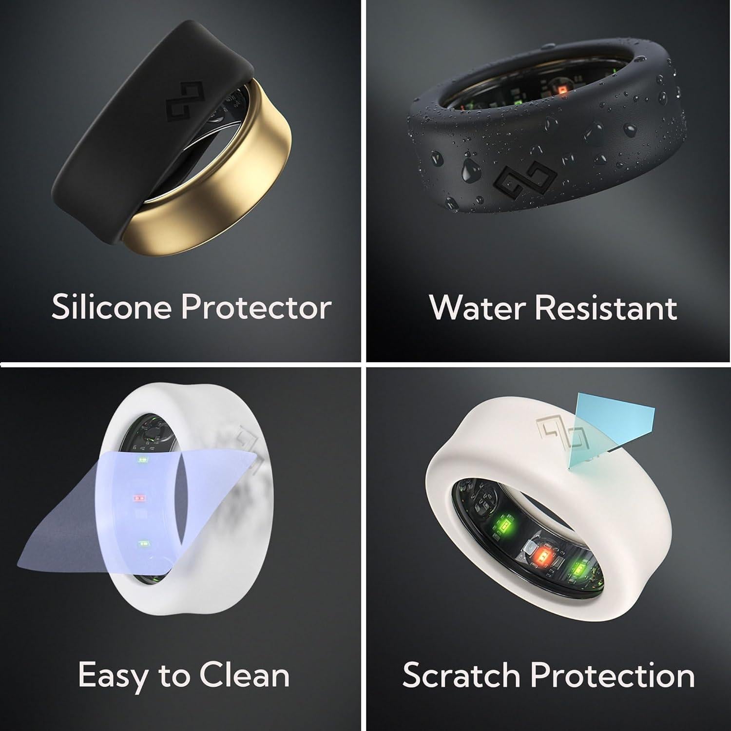 Protector de Anillo Inteligente Rinfit - Silicona Ajustable 7-8mm