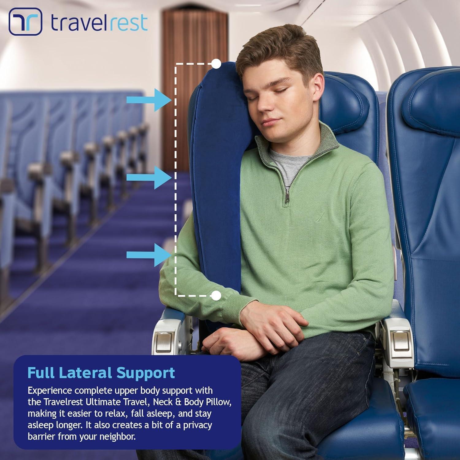 Almohada de Viaje Travelrest Ultimate Inflable Azul