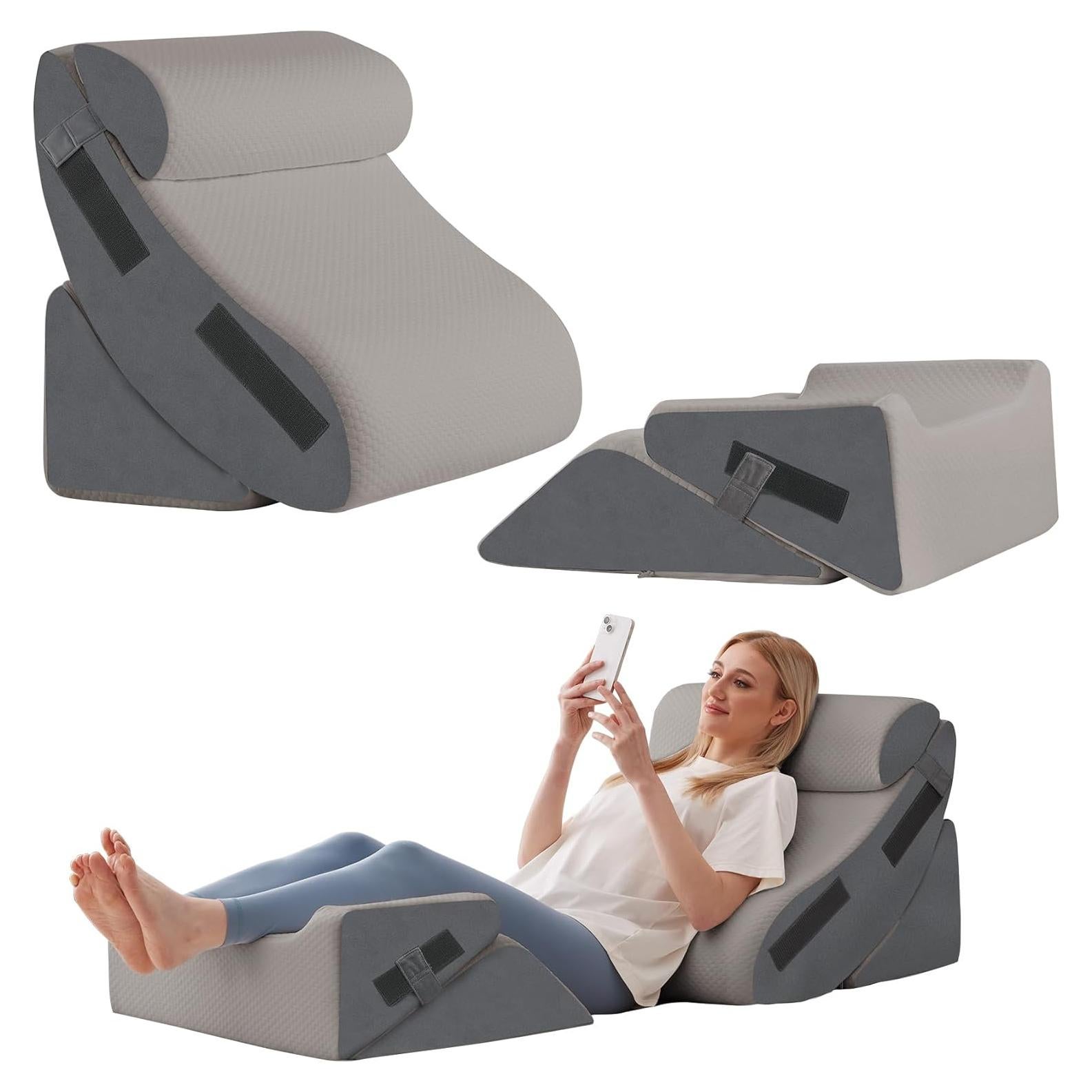 Juego de 5 Almohadas en Cuña Ortopédica Ahpmeoa - Espuma Viscoelástica