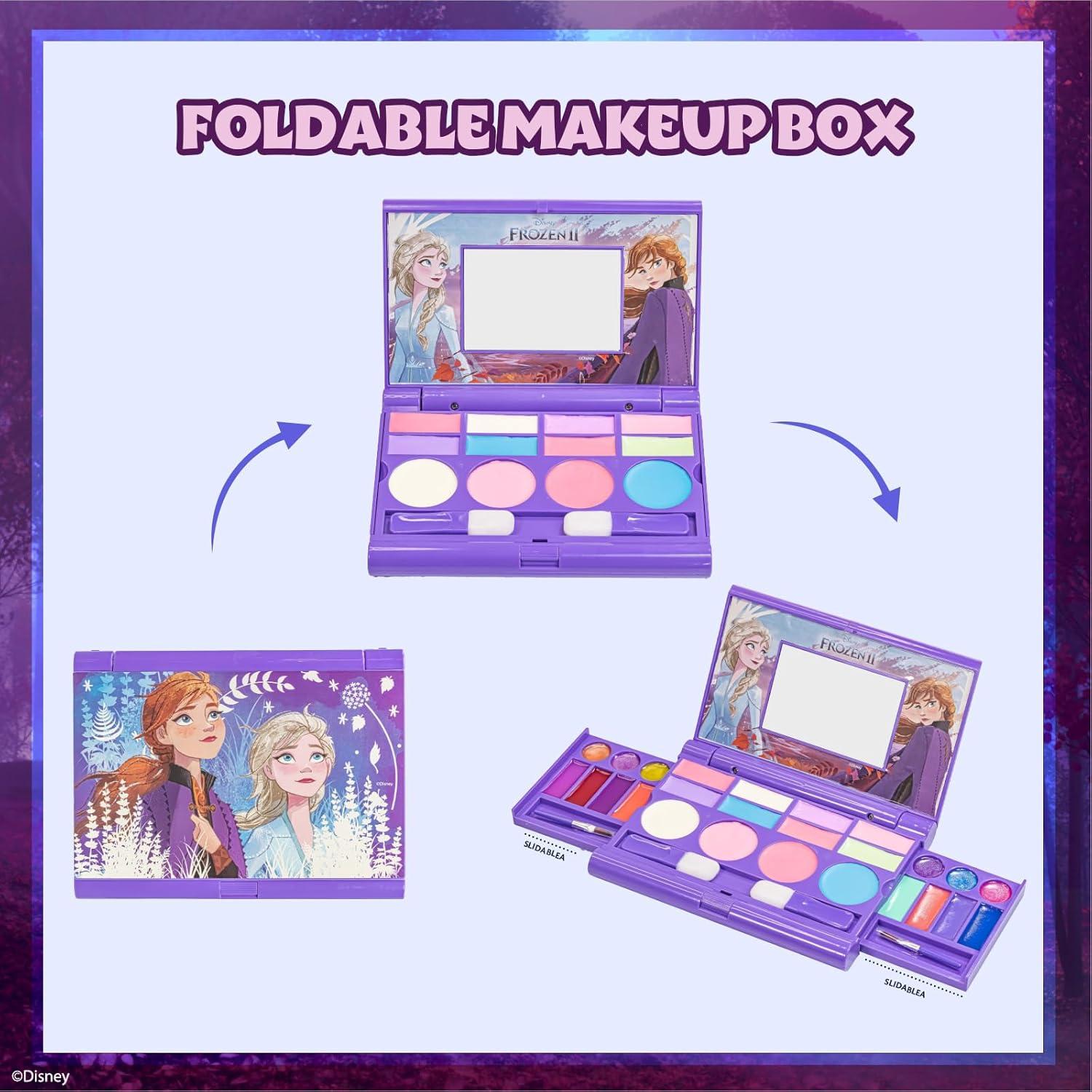 Conjunto de Cosméticos Disney Frozen Townley Girl - 14 Labiales, 4 Rubores, 8 Sombras