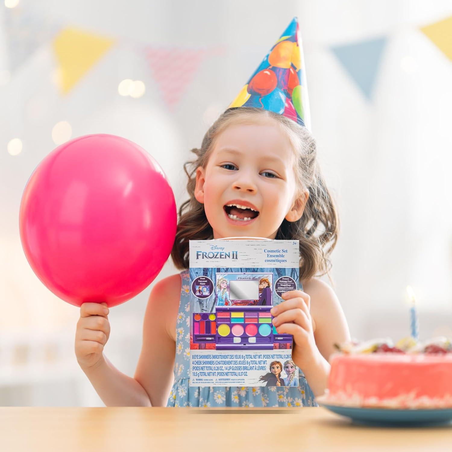 Conjunto de Cosméticos Disney Frozen Townley Girl - 14 Labiales, 4 Rubores, 8 Sombras