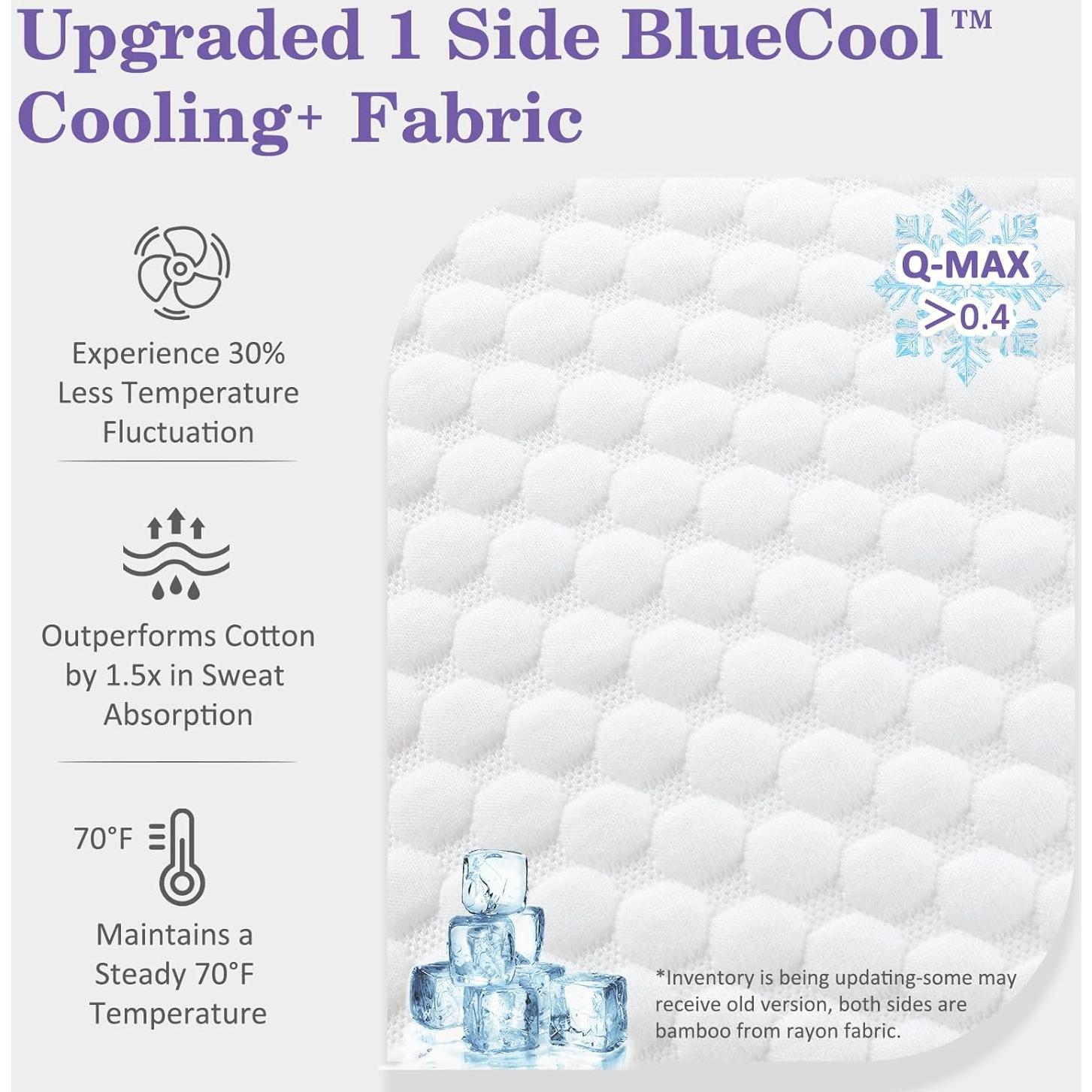 Almohada de Espuma de Memoria HOMELAB Queen Ajustable Refrigerante