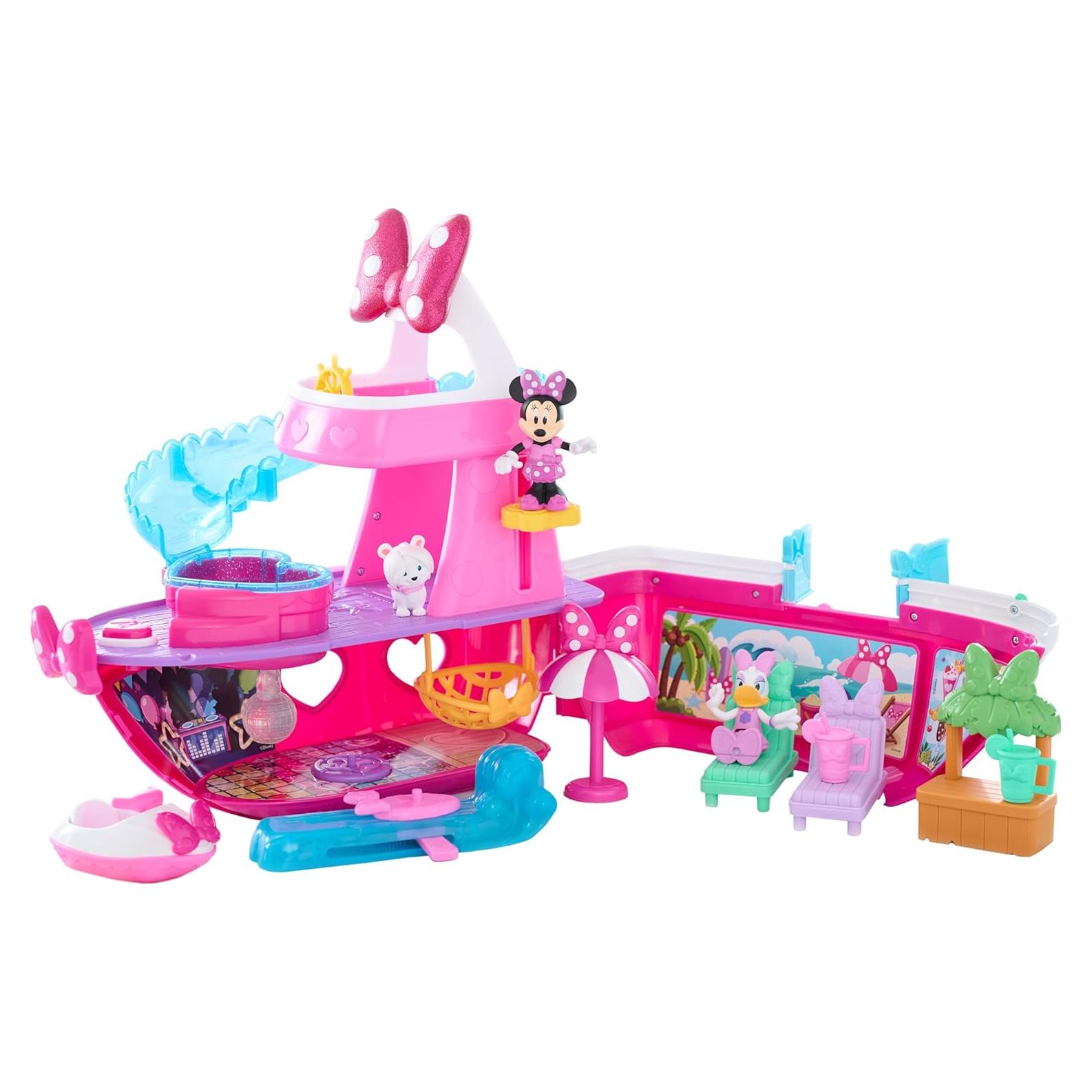 Juego de Yate Brillante Minnie Mouse Just Play 14 Piezas