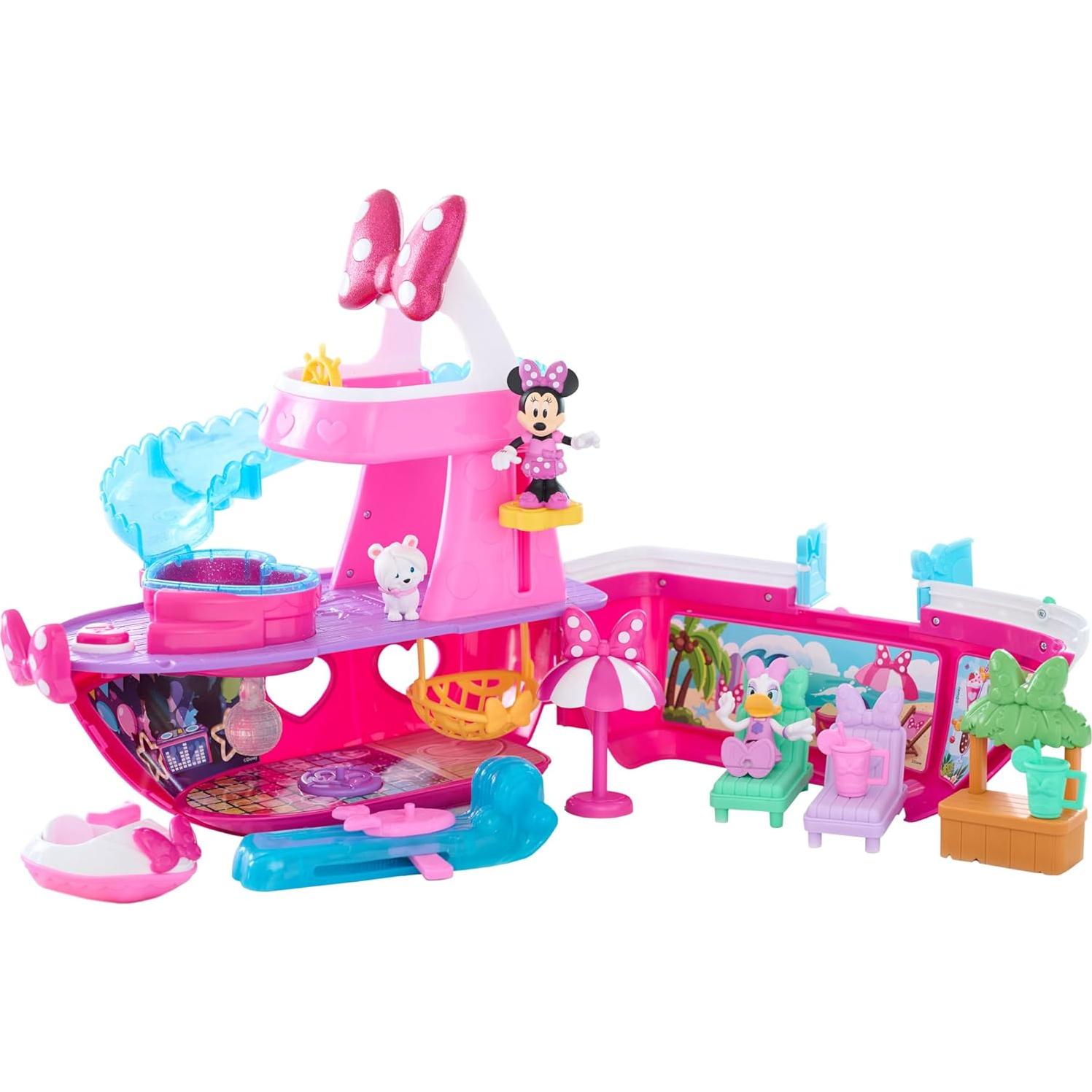 Juego de Yate Brillante Minnie Mouse Just Play 14 Piezas