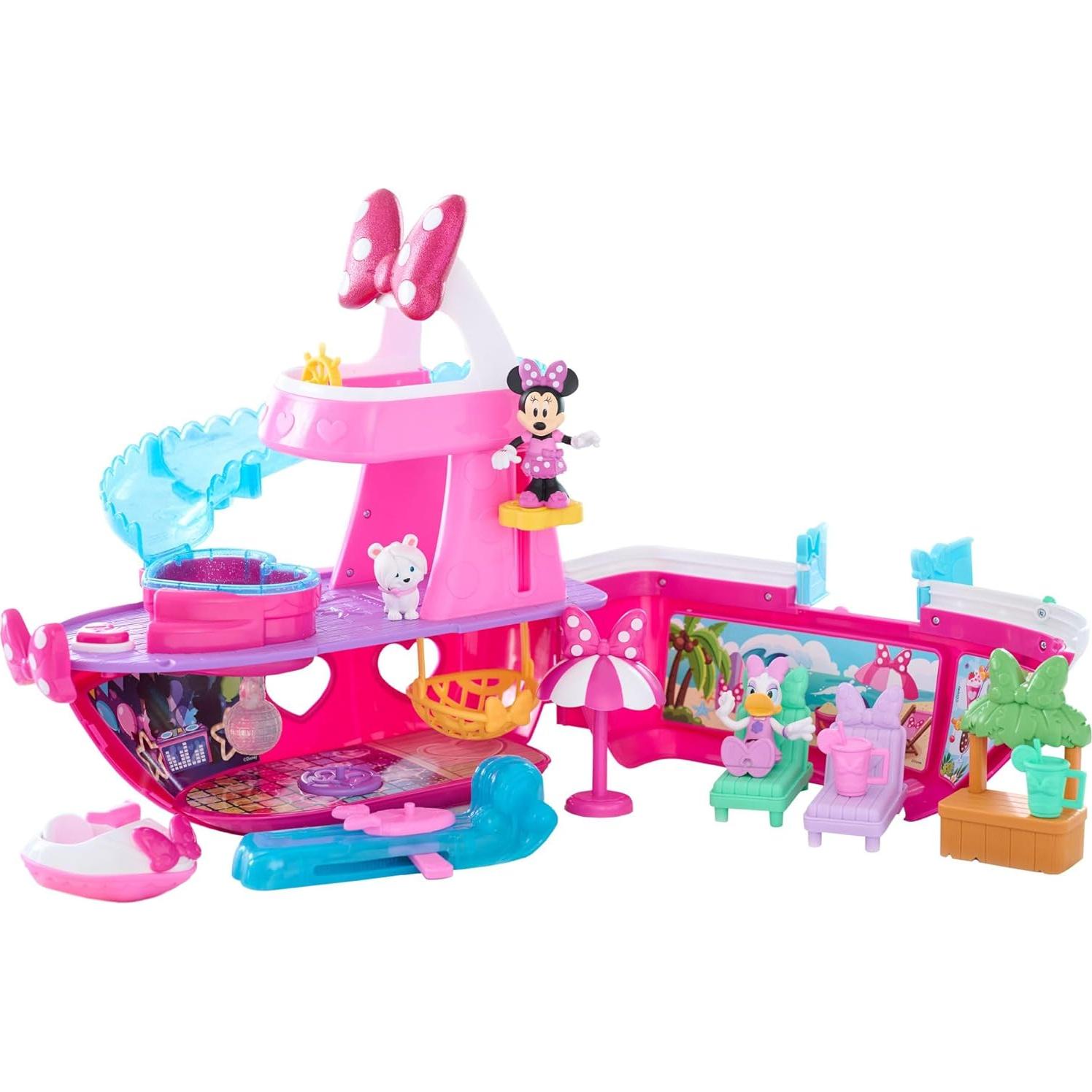 Juego de Yate Brillante Minnie Mouse Just Play 14 Piezas