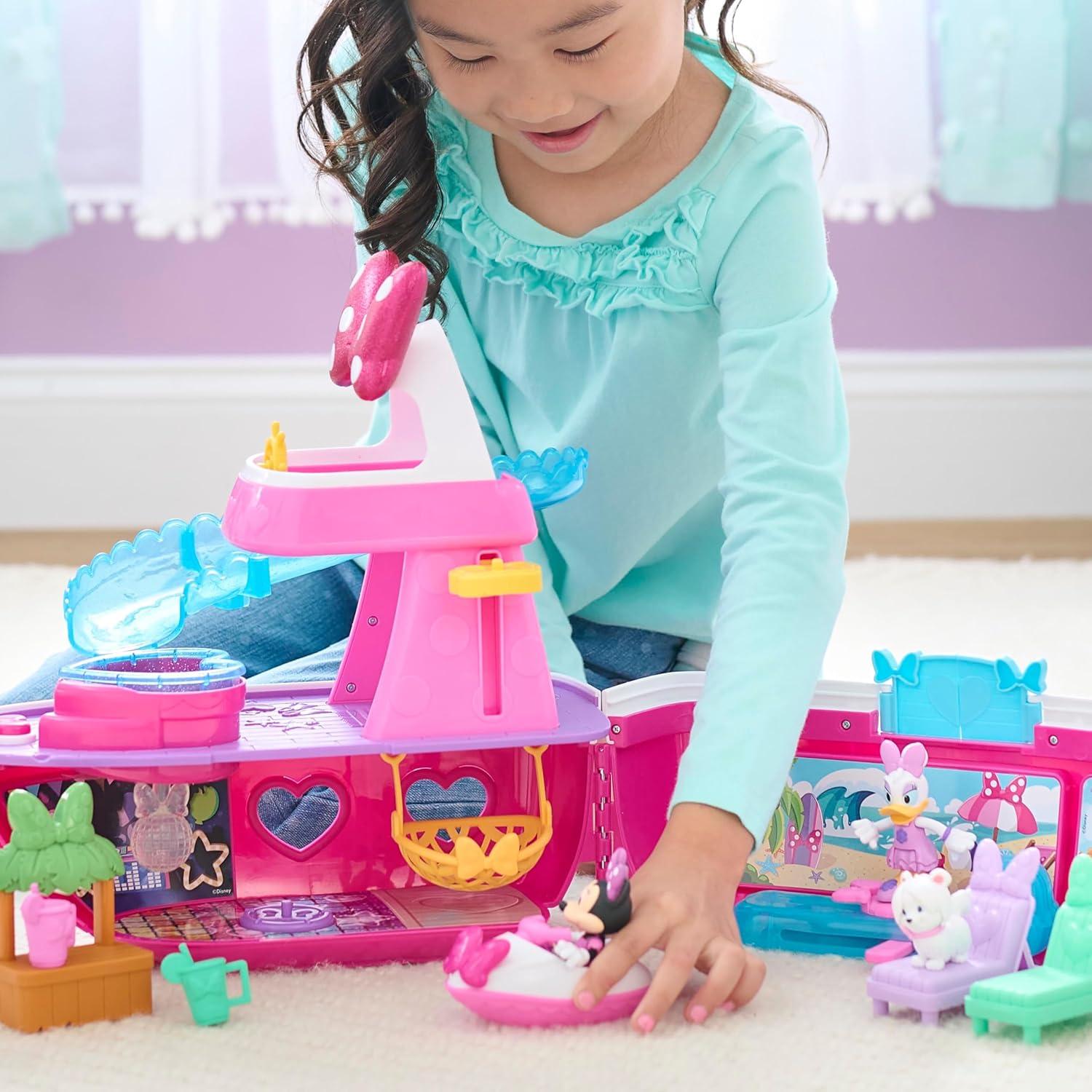 Juego de Yate Brillante Minnie Mouse Just Play 14 Piezas