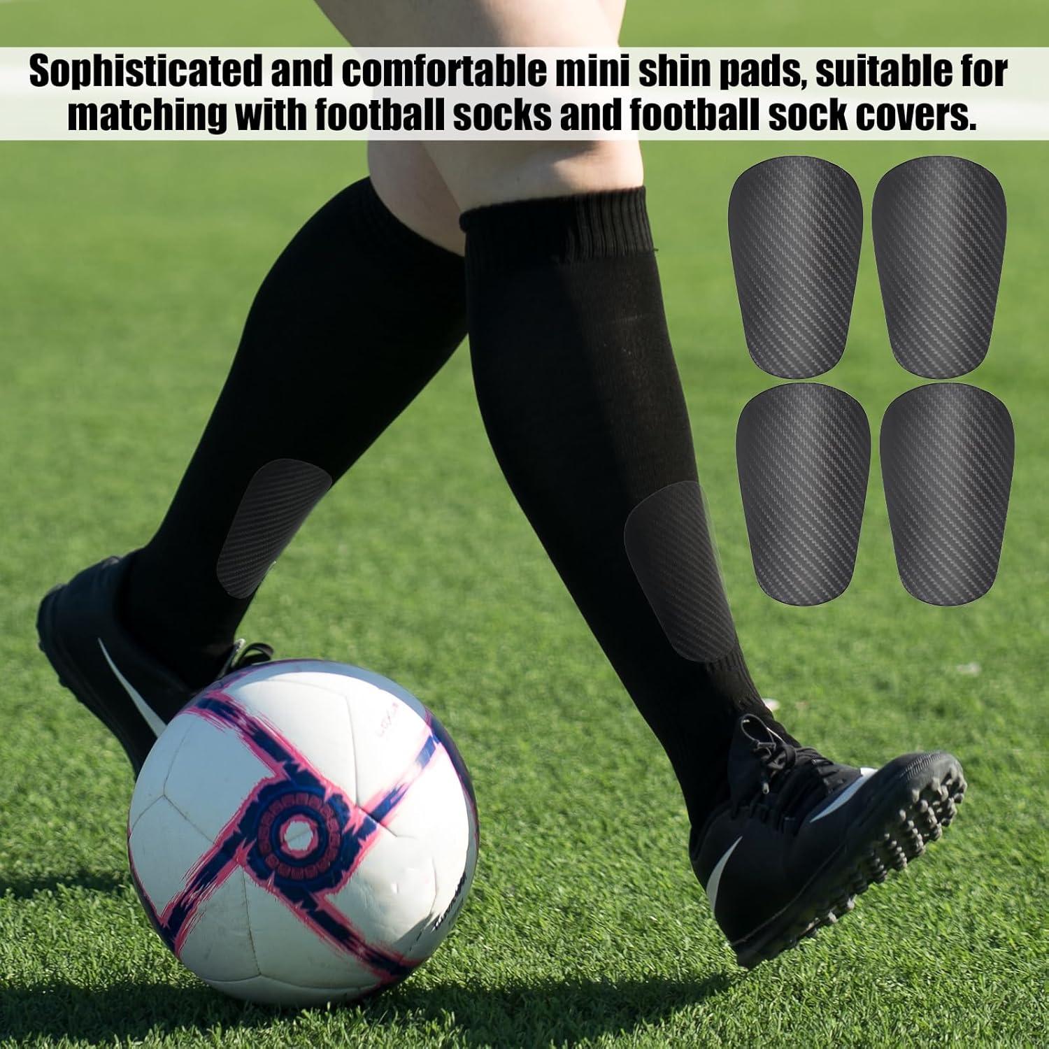 4 Piezas Espinilleras de Fútbol NQEUEPN Mini Gris 10x6cm